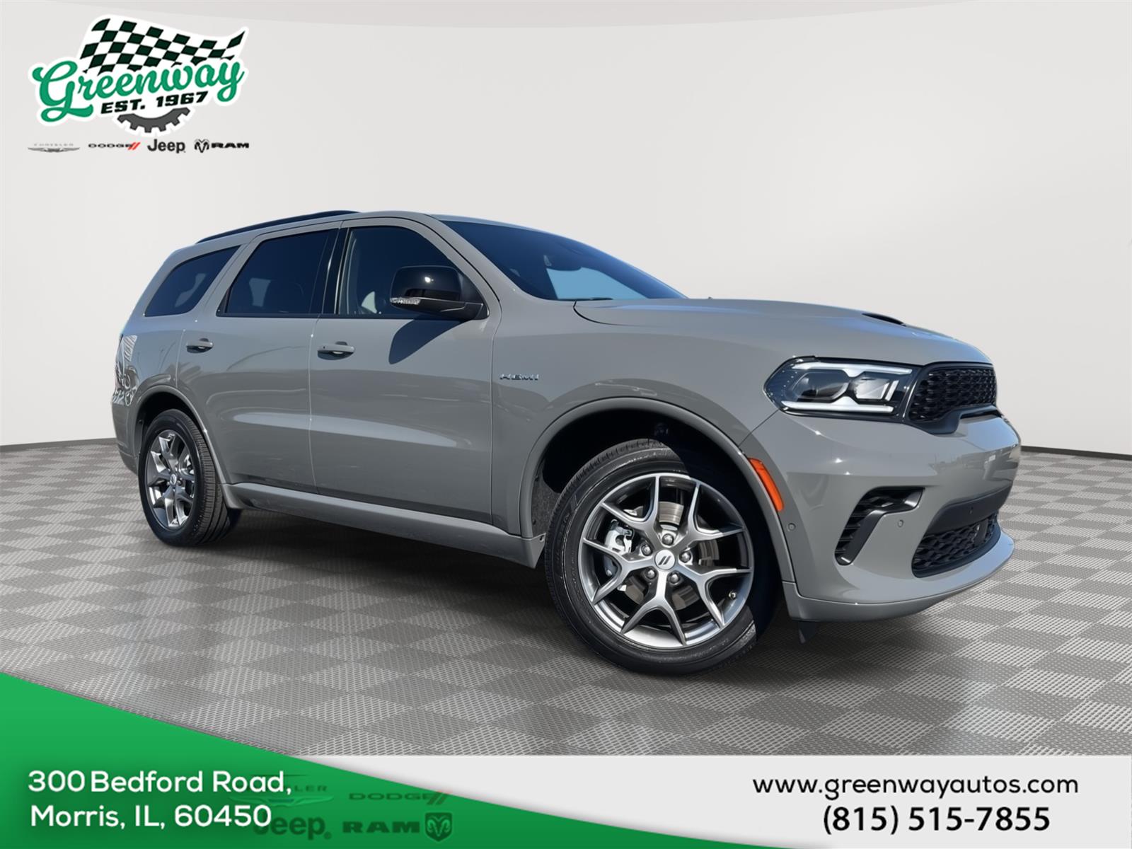 Destroyer Gray Clearcoat 2026 Dodge Durango GT HEMI Plus AWD SUV / Crossover All-Wheel Drive 8-Speed Automatic