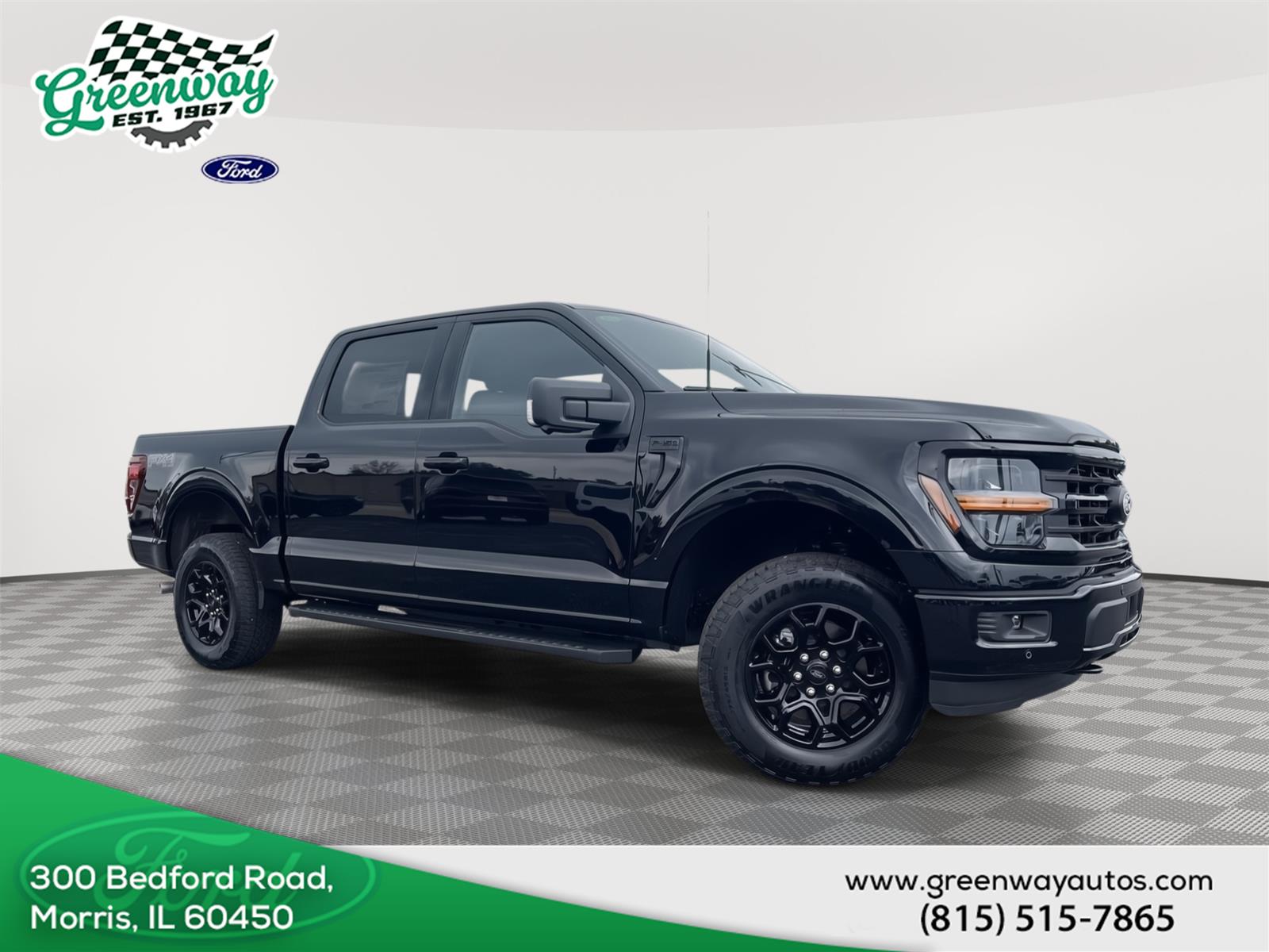 Agate Black Metallic 2026 Ford F-150 XLT SuperCrew 4WD Pickup Truck Four-Wheel Drive Automatic
