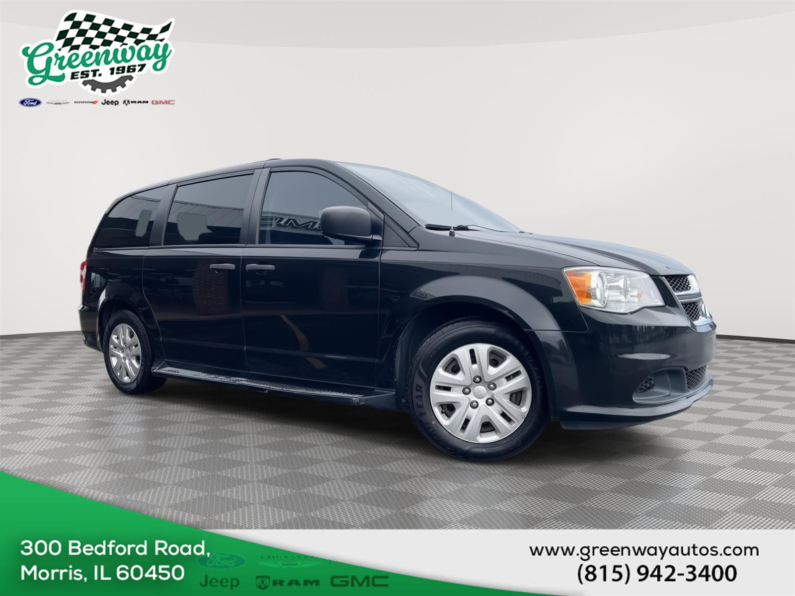 Black Onyx Crystal Pearlcoat 2019 Dodge Grand Caravan Minivan Front-Wheel Drive 6-Speed Automatic