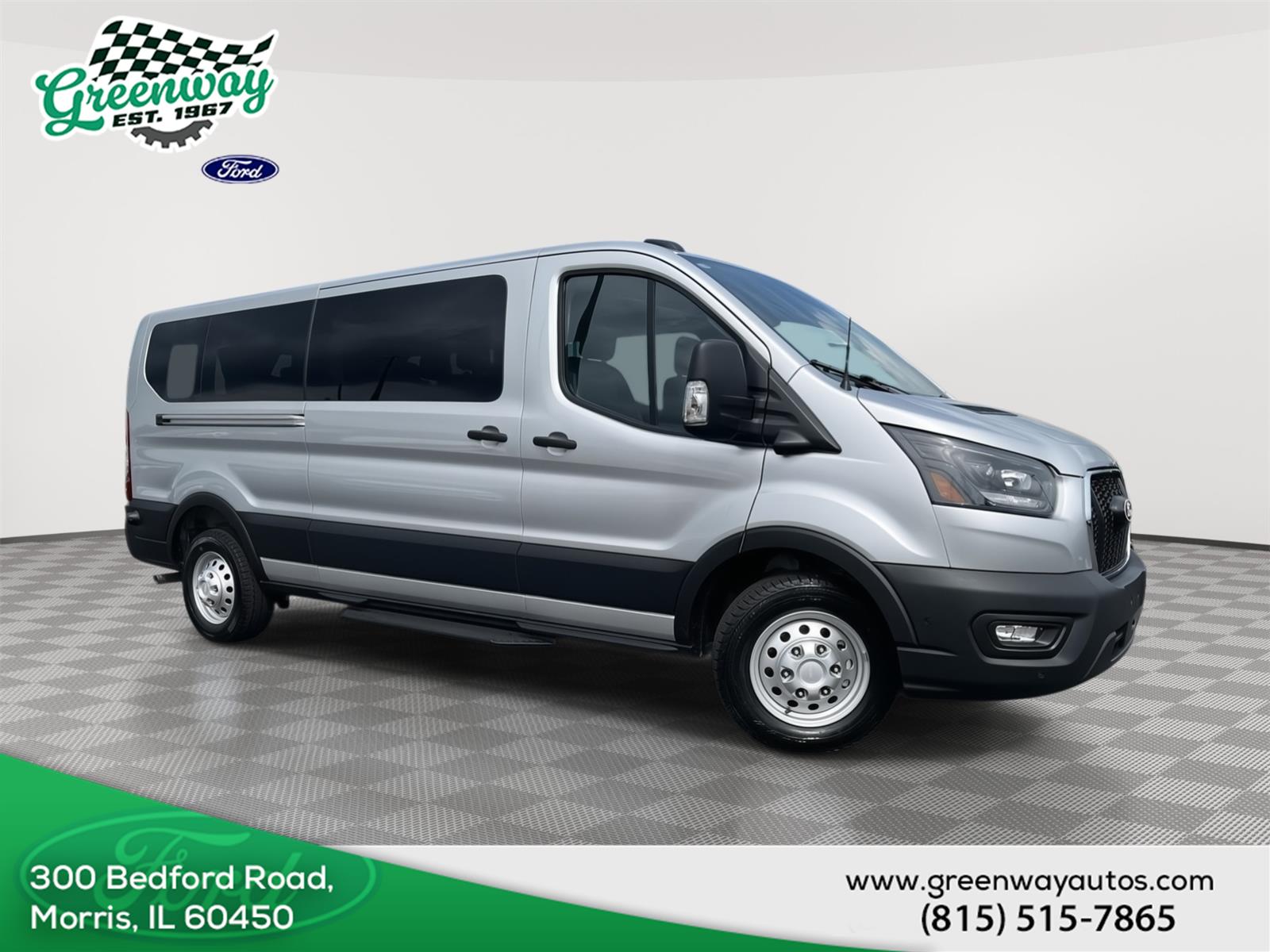 Ingot Silver Metallic 2026 Ford Transit Passenger 350 XL Low Roof LB AWD Van All-Wheel Drive Automatic