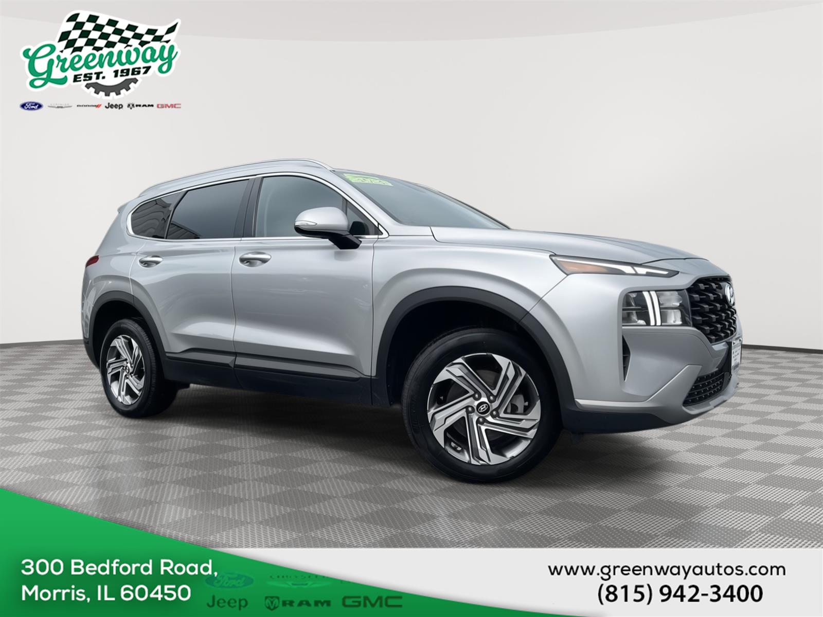Shimmering Silver 2023 Hyundai Santa Fe SUV / Crossover All-Wheel Drive 8-Speed Automatic