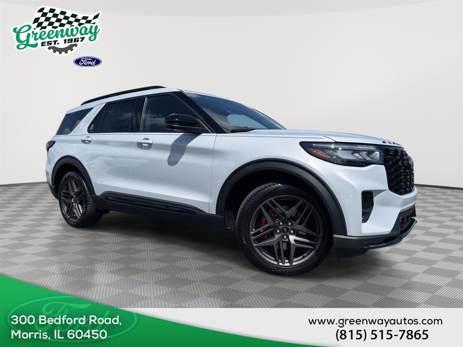 Space White Metallic 2026 Ford Explorer SUV / Crossover All-Wheel Drive Automatic
