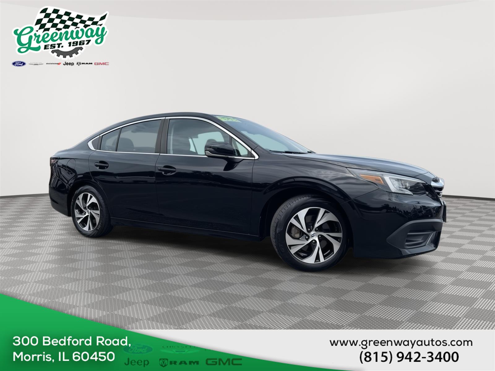 Crystal Black Silica 2021 Subaru Legacy Sedan All-Wheel Drive Continuously Variable Transmission