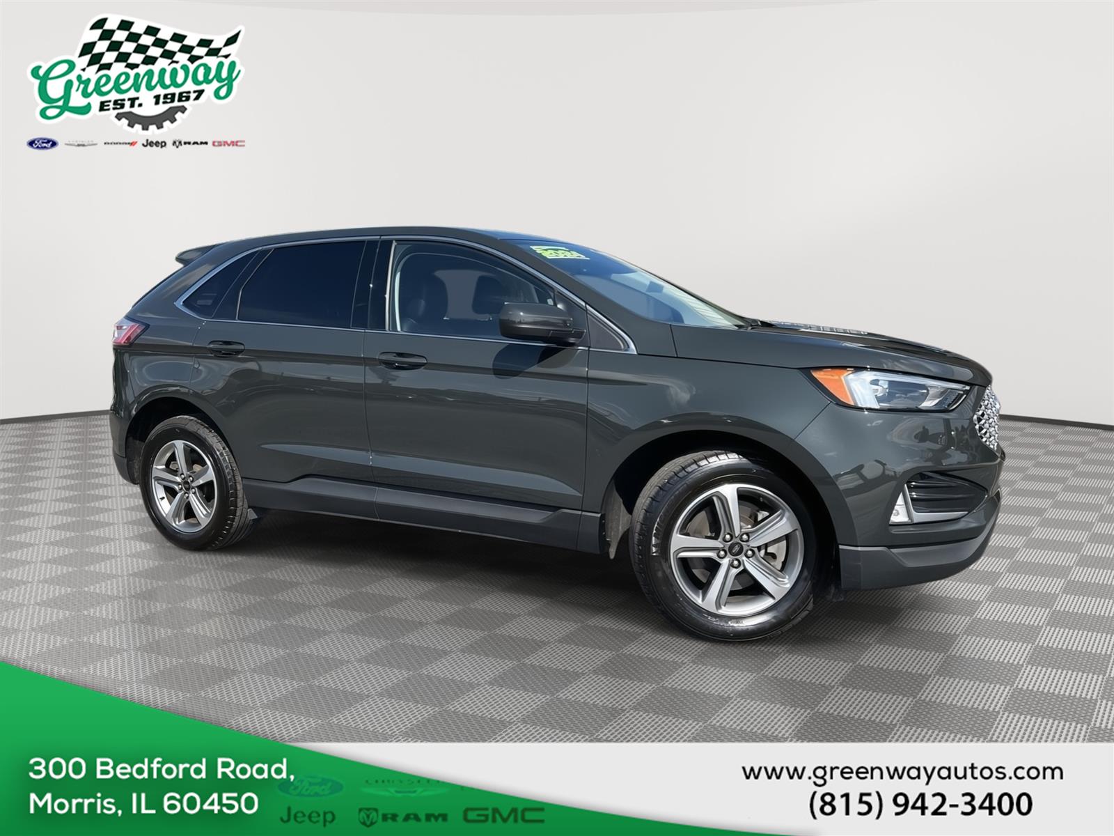 Forged Green Metallic 2024 Ford Edge SUV / Crossover All-Wheel Drive 8-Speed Automatic