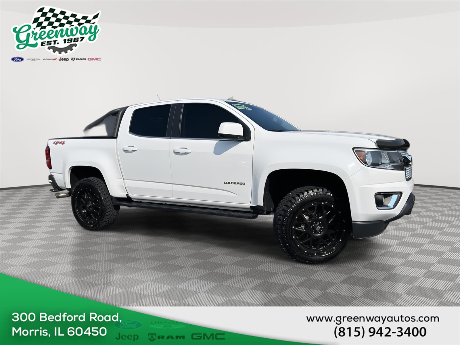 Summit White 2016 Chevrolet Colorado Pickup Truck Four-Wheel Drive 6-Speed Automatic