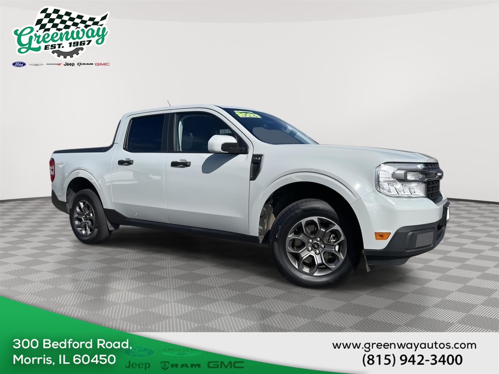 Cactus Gray 2023 Ford Maverick Pickup Truck Front-Wheel Drive Continuously Variable Transmission
