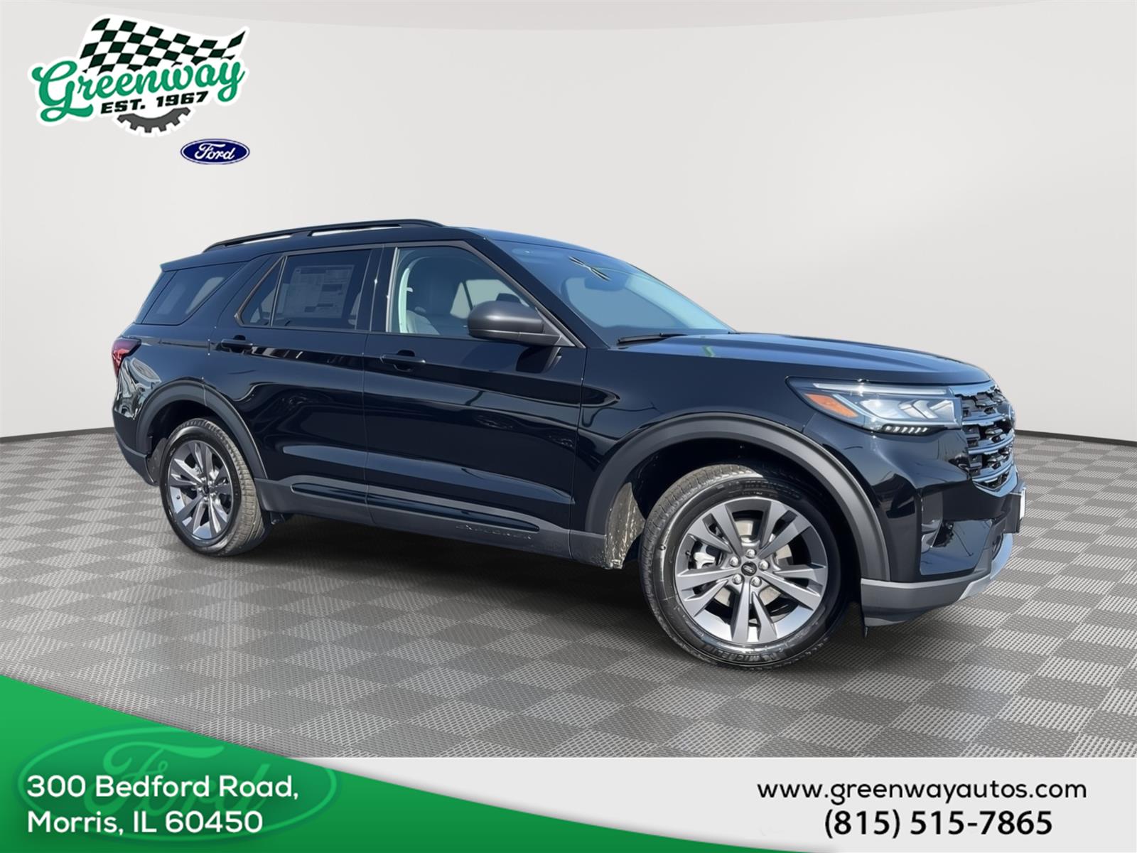 Agate Black Metallic 2026 Ford Explorer SUV / Crossover All-Wheel Drive Automatic
