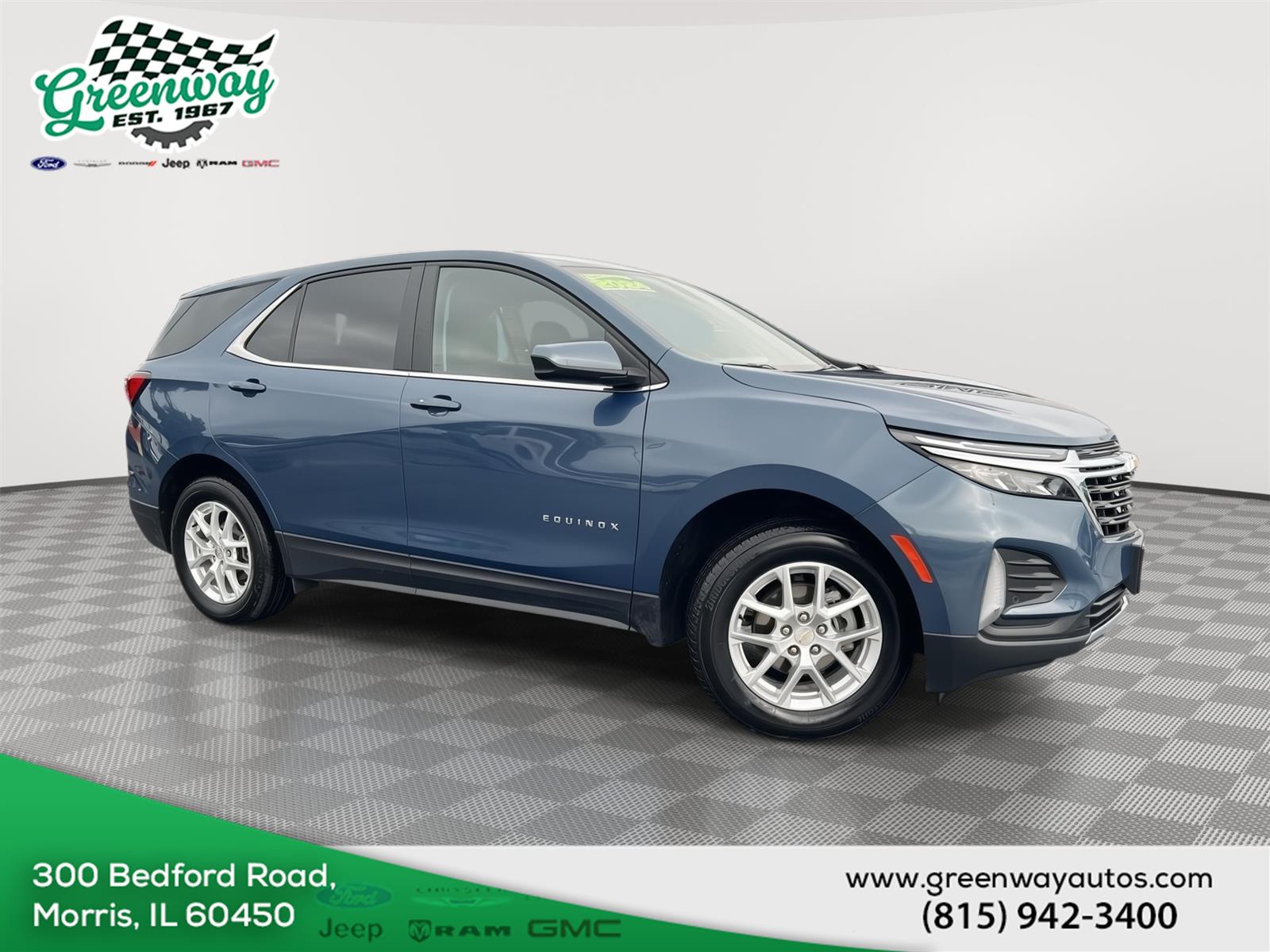 Lakeshore Blue Metallic 2024 Chevrolet Equinox SUV / Crossover Four-Wheel Drive 6-Speed Automatic Overdrive