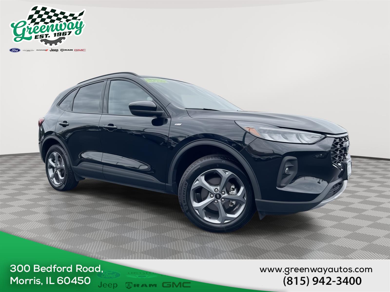 Agate Black Metallic 2025 Ford Escape SUV / Crossover All-Wheel Drive Continuously Variable Transmission