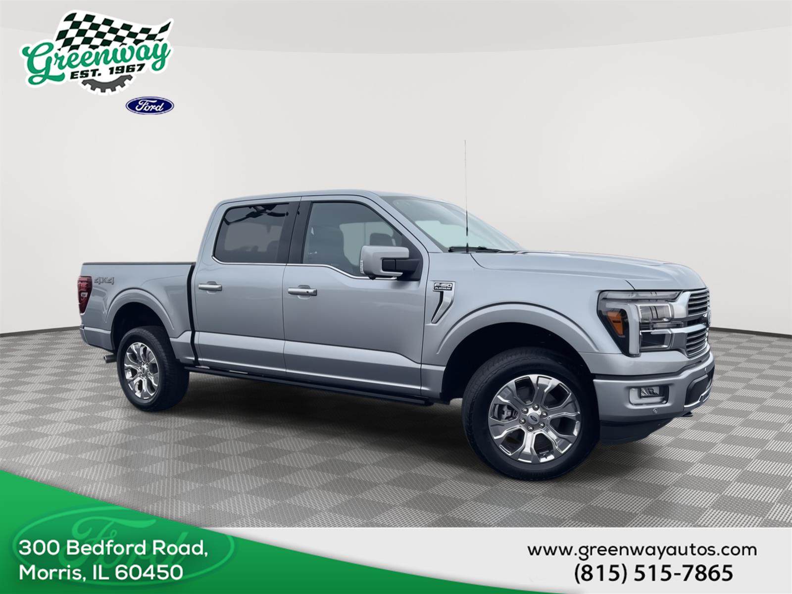 Iconic Silver Metallic 2026 Ford F-150 Pickup Truck Four-Wheel Drive Automatic