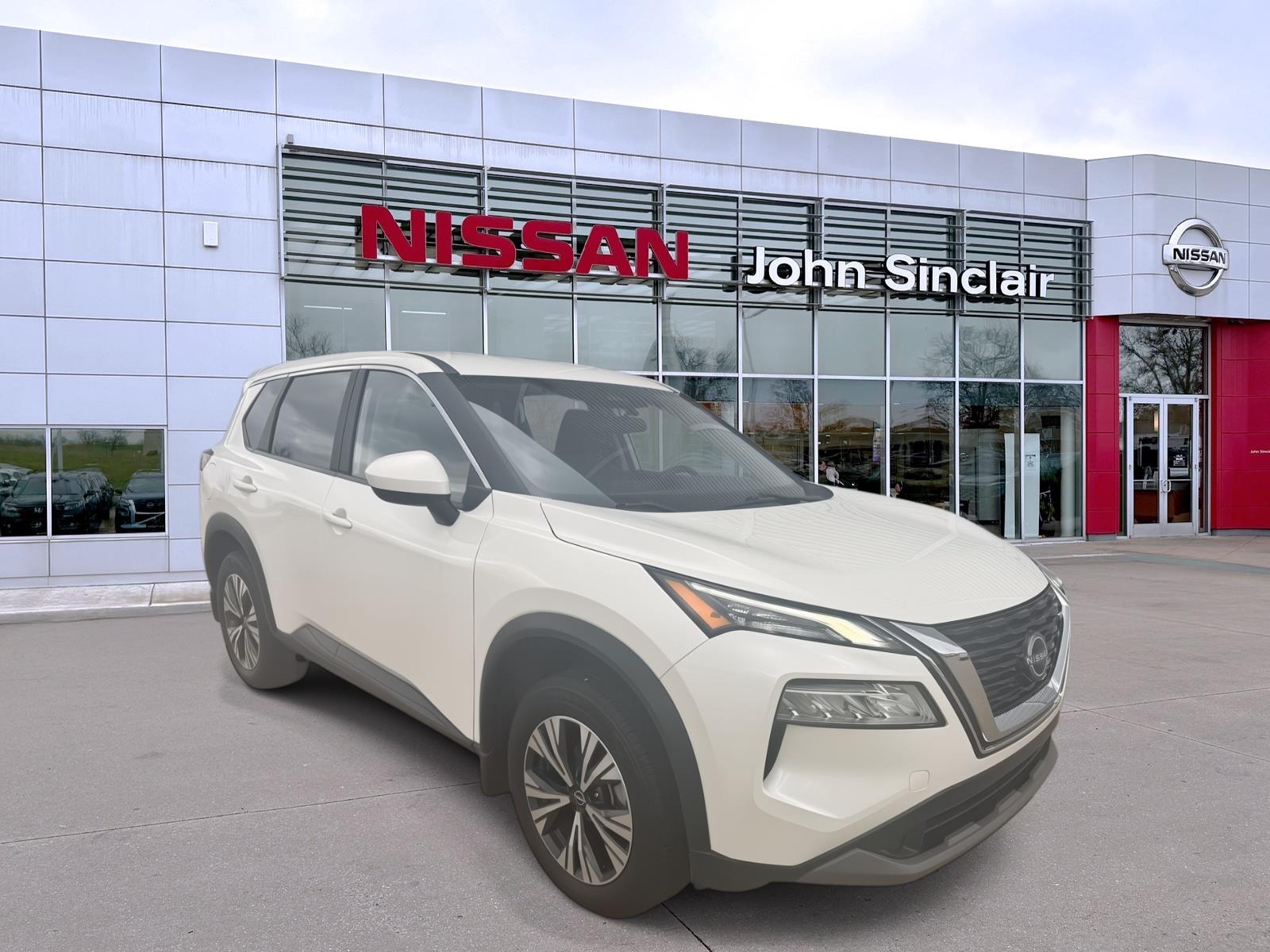 Pearl White Tricoat 2023 Nissan Rogue SV AWD SUV / Crossover All-Wheel Drive Continuously Variable Transmission