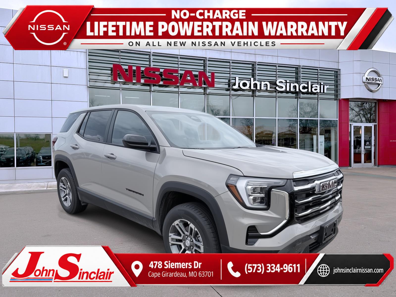 Riverstone Metallic 2026 GMC Terrain SUV / Crossover Front-Wheel Drive Continuously Variable Transmission