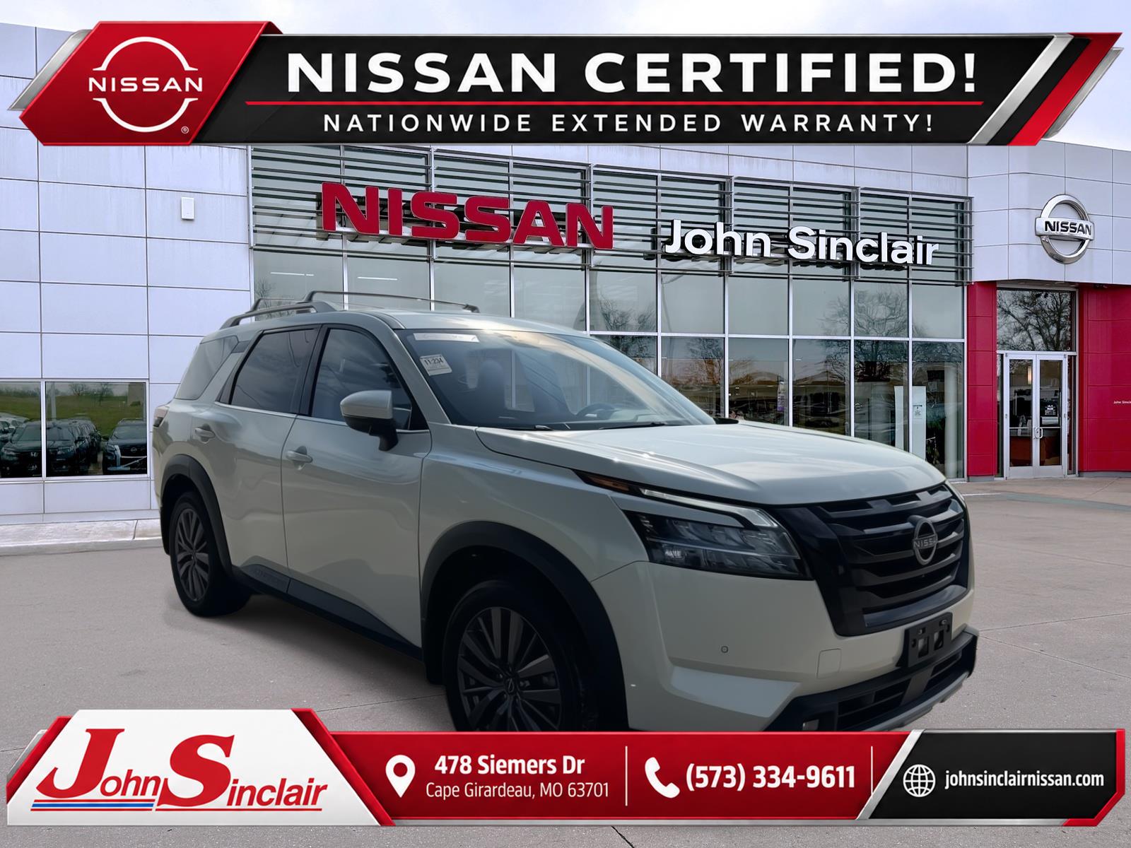 Pearl White Tricoat 2024 Nissan Pathfinder SUV / Crossover All-Wheel Drive Automatic