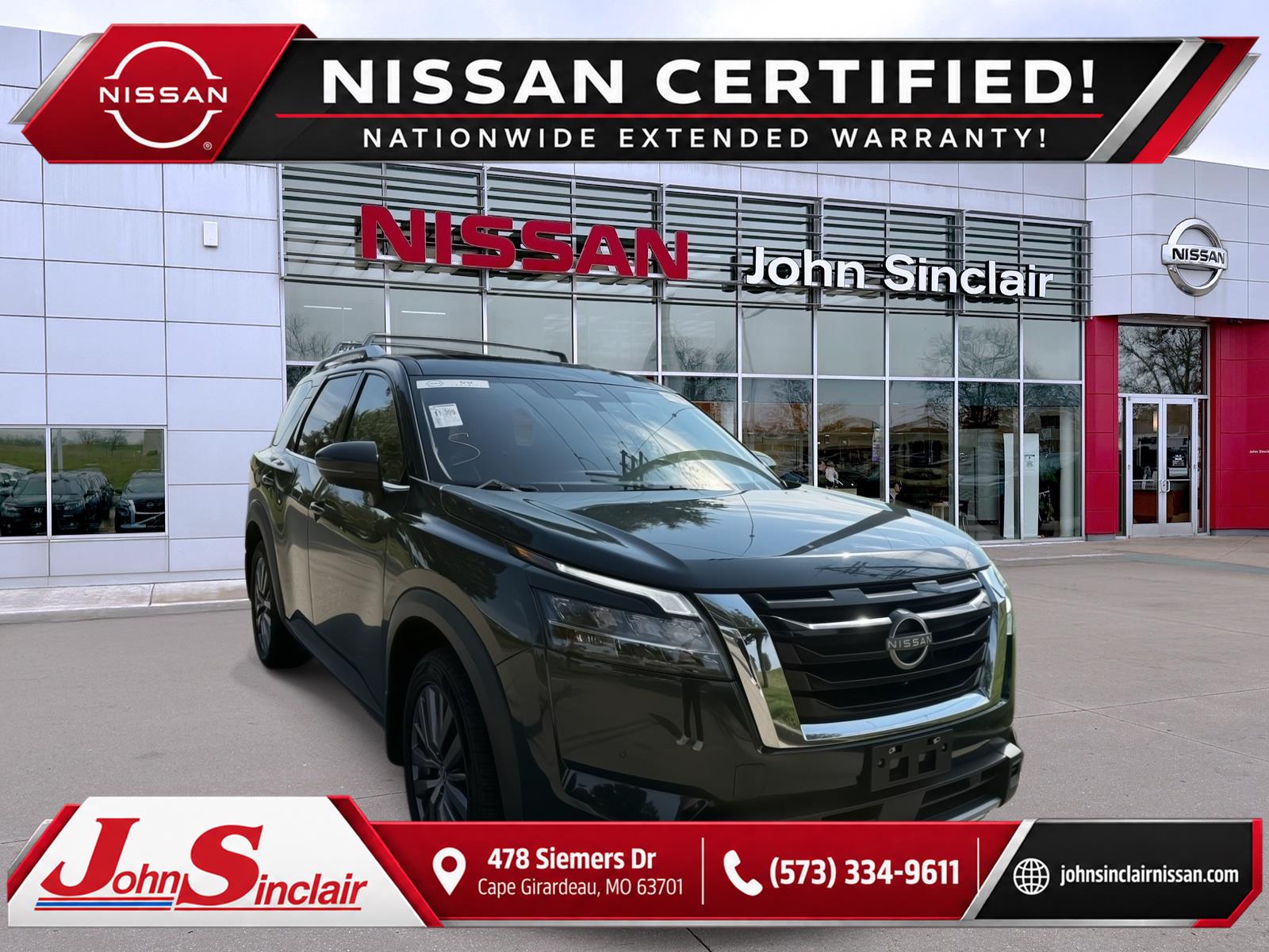 Black (Obsidian Green Pearl) 2024 Nissan Pathfinder SUV / Crossover All-Wheel Drive Automatic