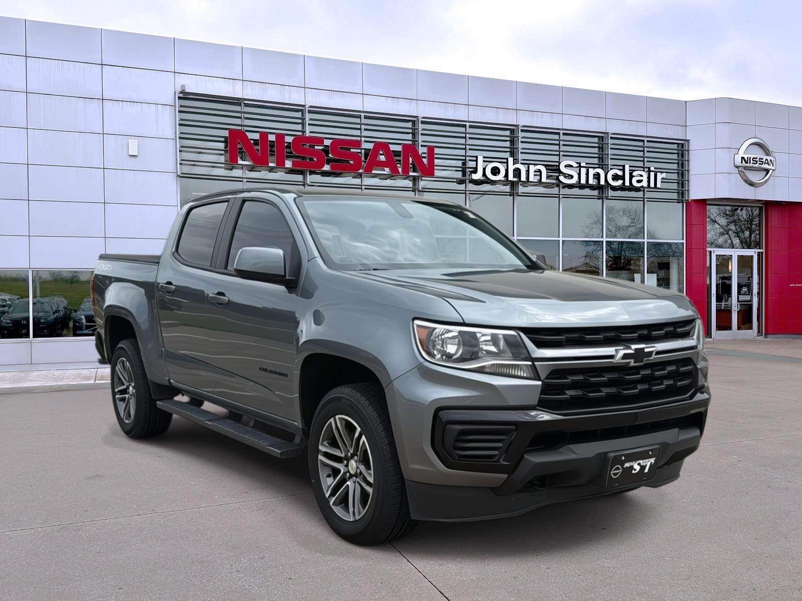 Gray (Satin Steel Metallic) 2021 Chevrolet Colorado Pickup Truck Four-Wheel Drive 8-Speed Automatic