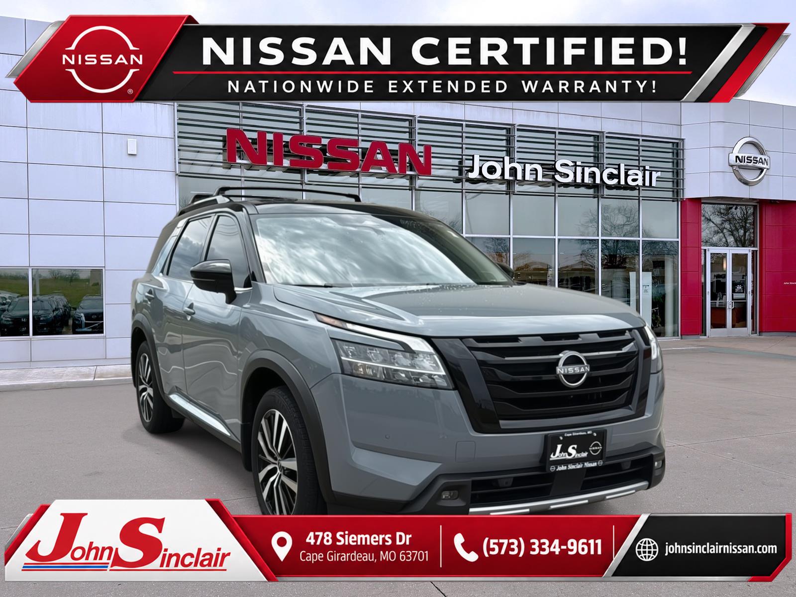 Boulder Gray Pearl/Super Black 2024 Nissan Pathfinder SUV / Crossover All-Wheel Drive Automatic