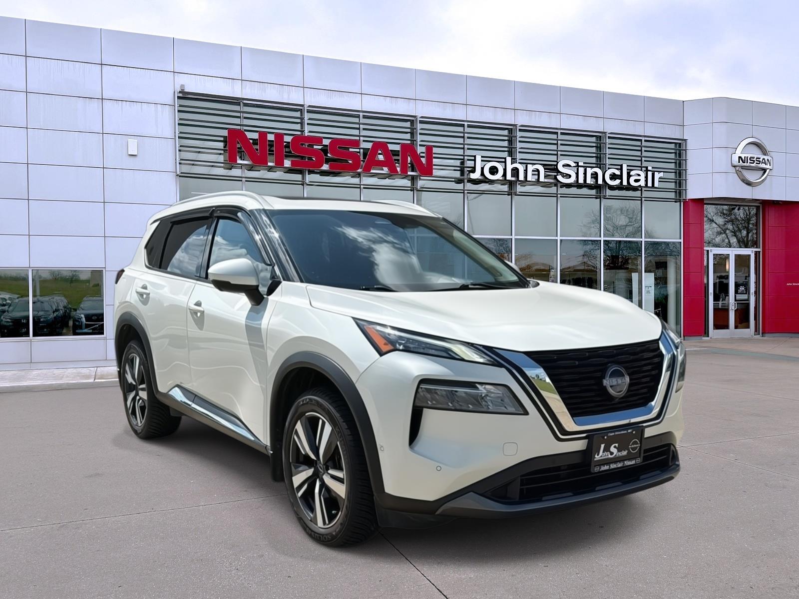 Pearl White Tricoat 2023 Nissan Rogue SUV / Crossover All-Wheel Drive Continuously Variable Transmission