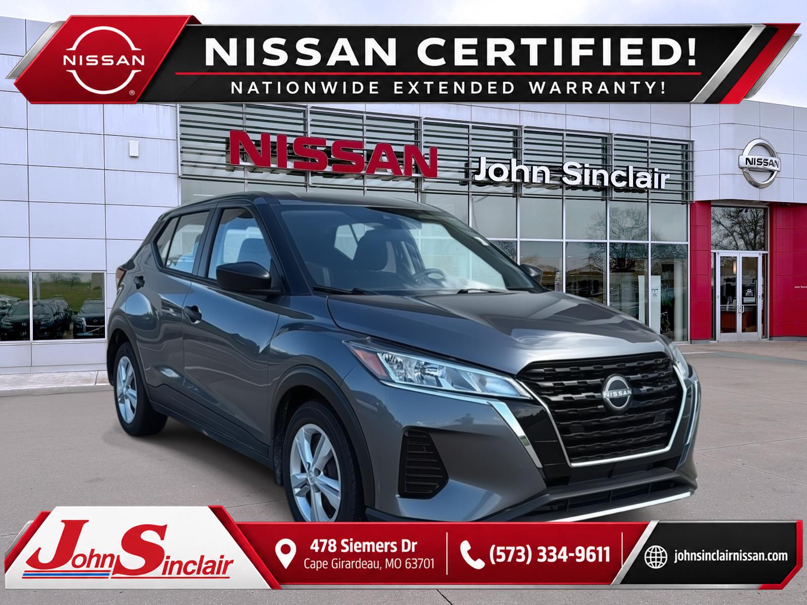 Gray (Gun Metallic) 2024 Nissan Kicks SUV / Crossover Front-Wheel Drive Continuously Variable Transmission