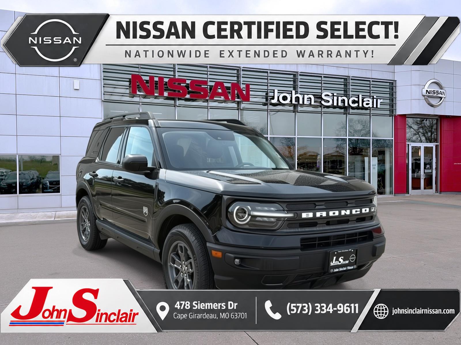 Shadow Black 2021 Ford Bronco Sport SUV / Crossover All-Wheel Drive 8-Speed Automatic