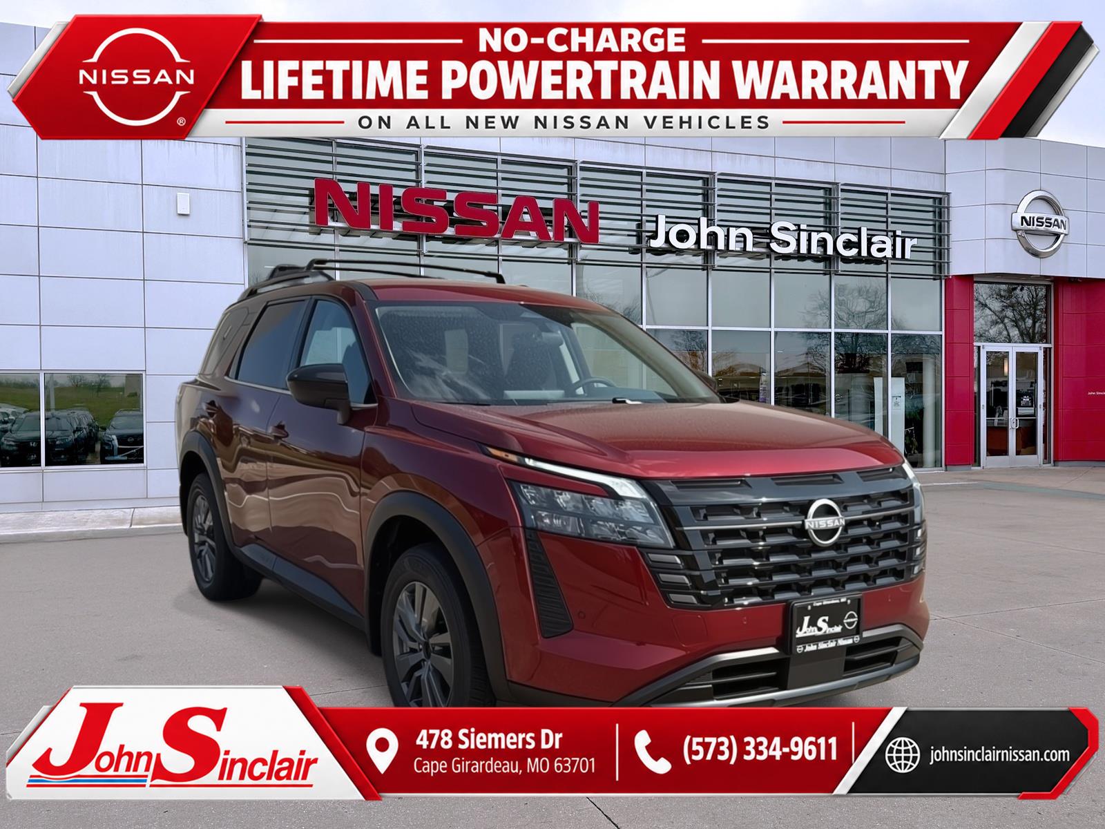 Red (Scarlet Ember Tintcoat) 2026 Nissan Pathfinder SUV / Crossover All-Wheel Drive Automatic