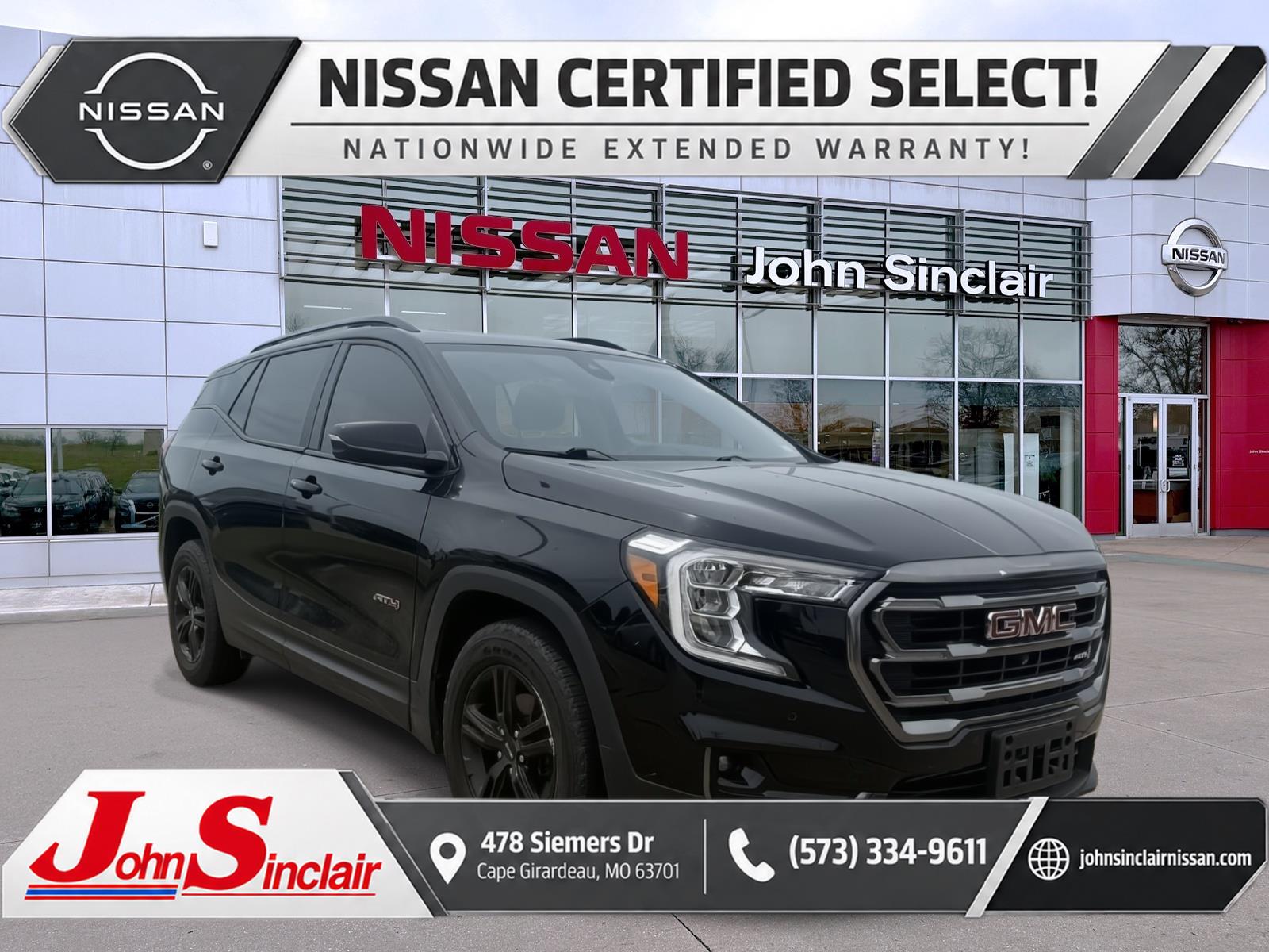 Black (Ebony Twilight Metallic) 2022 GMC Terrain SUV / Crossover All-Wheel Drive 9-Speed Automatic