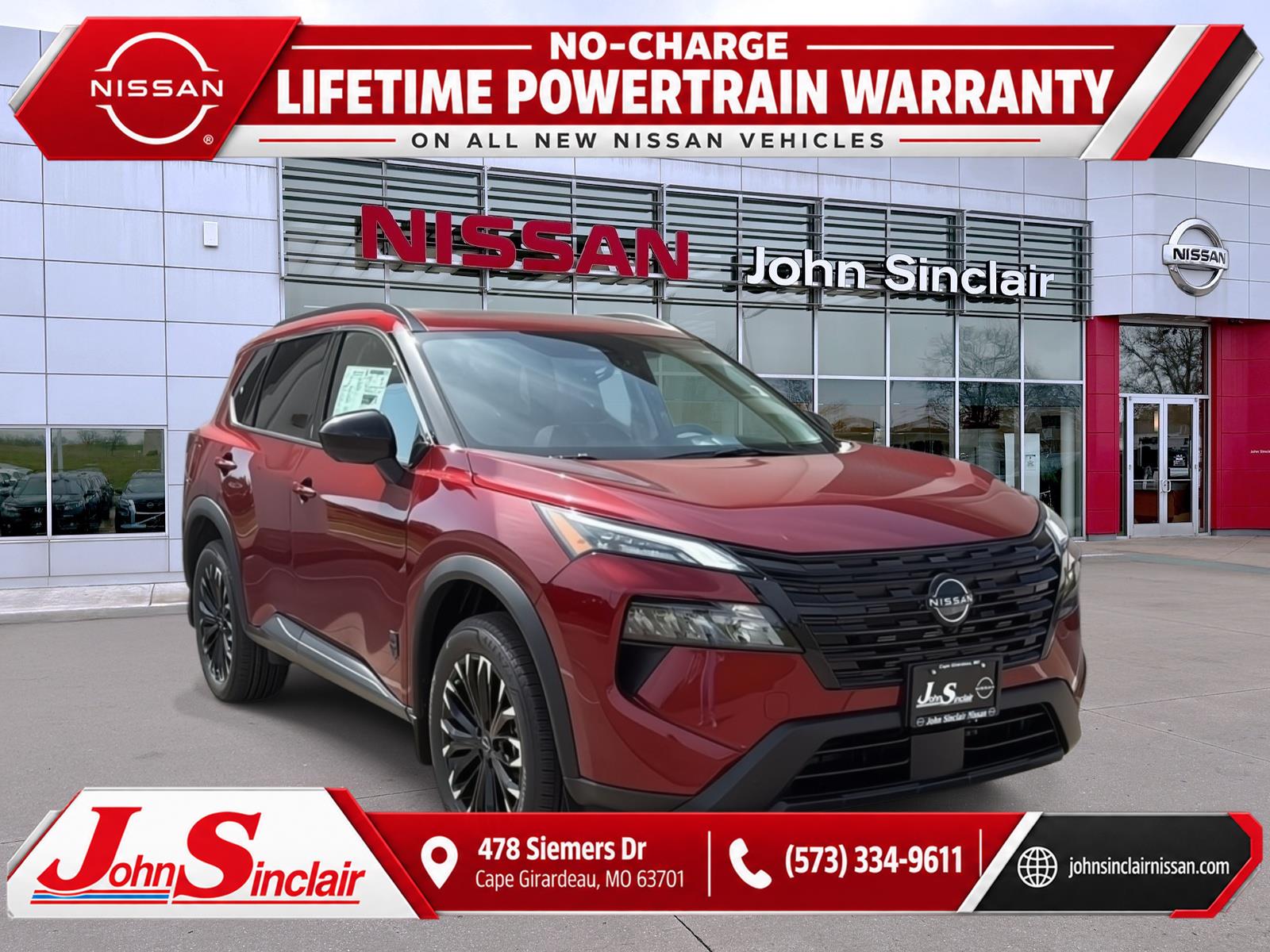 Red (Scarlet Ember Tintcoat) 2026 Nissan Rogue SUV / Crossover All-Wheel Drive Continuously Variable Transmission