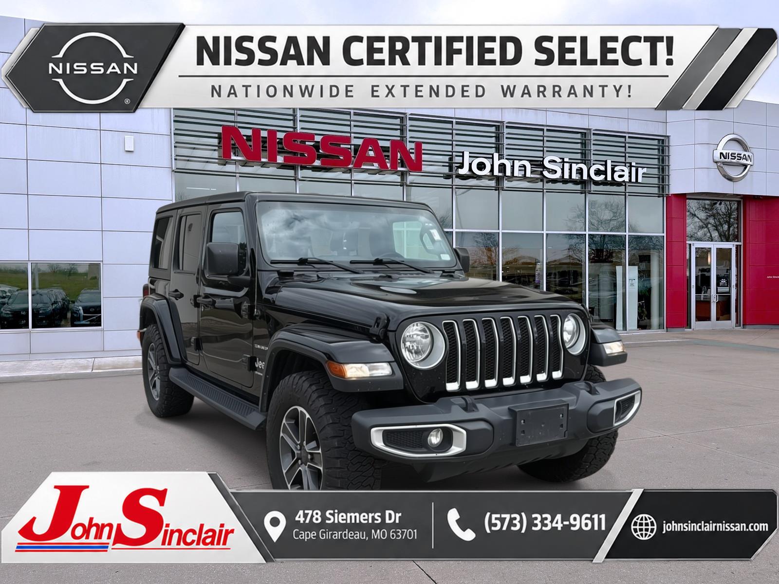 Black Clearcoat 2023 Jeep Wrangler SUV / Crossover Four-Wheel Drive 8-Speed Automatic