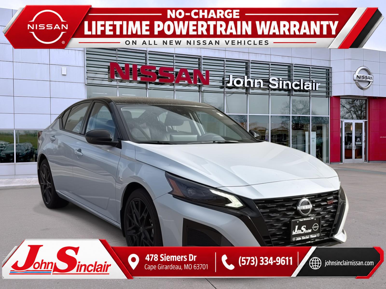 Gray Sky Pearl/Super Black 2026 Nissan Altima Sedan Front-Wheel Drive Continuously Variable Transmission