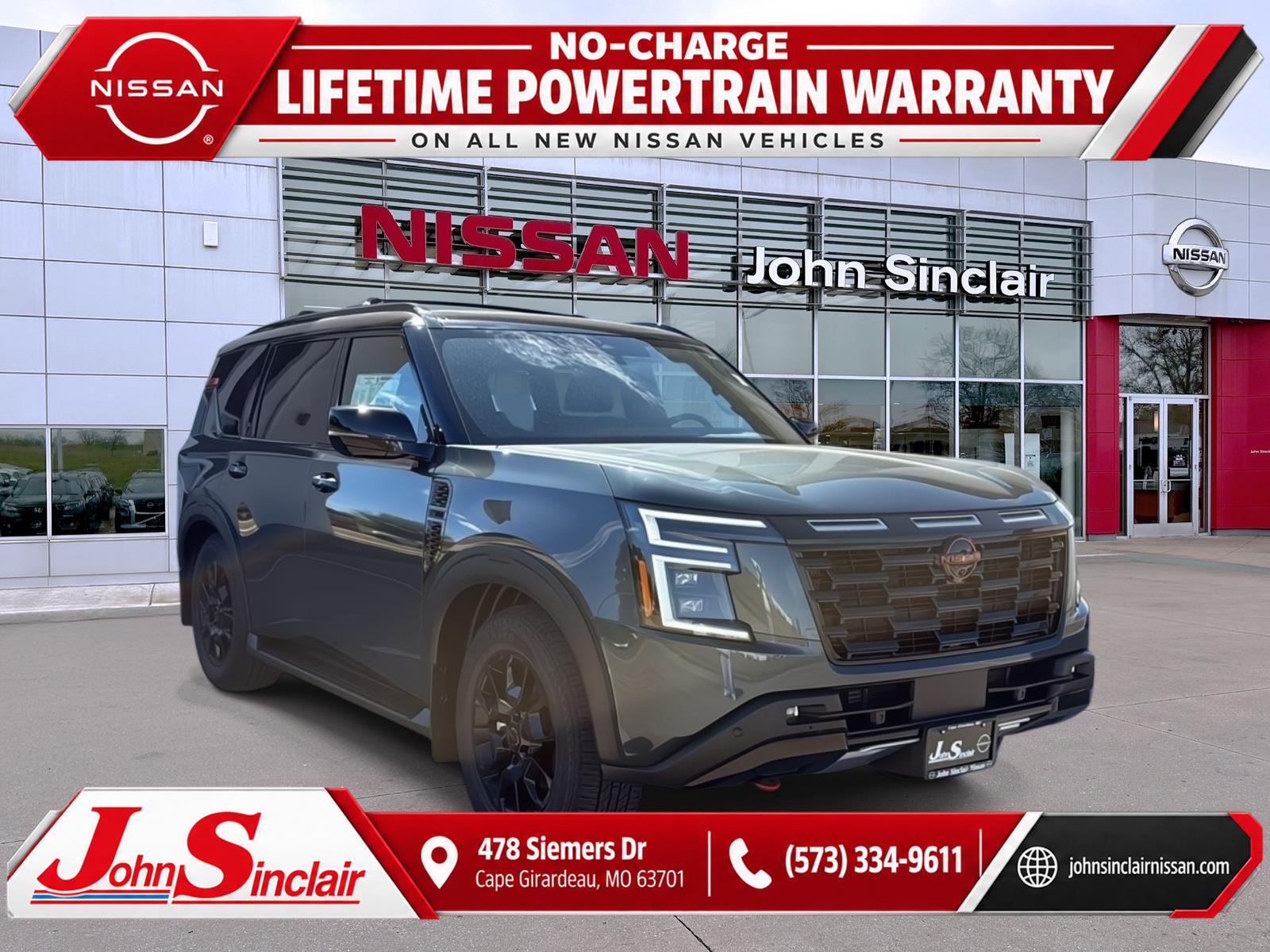 Alpine Metallic/Super Black 2026 Nissan Armada SUV / Crossover Four-Wheel Drive Automatic
