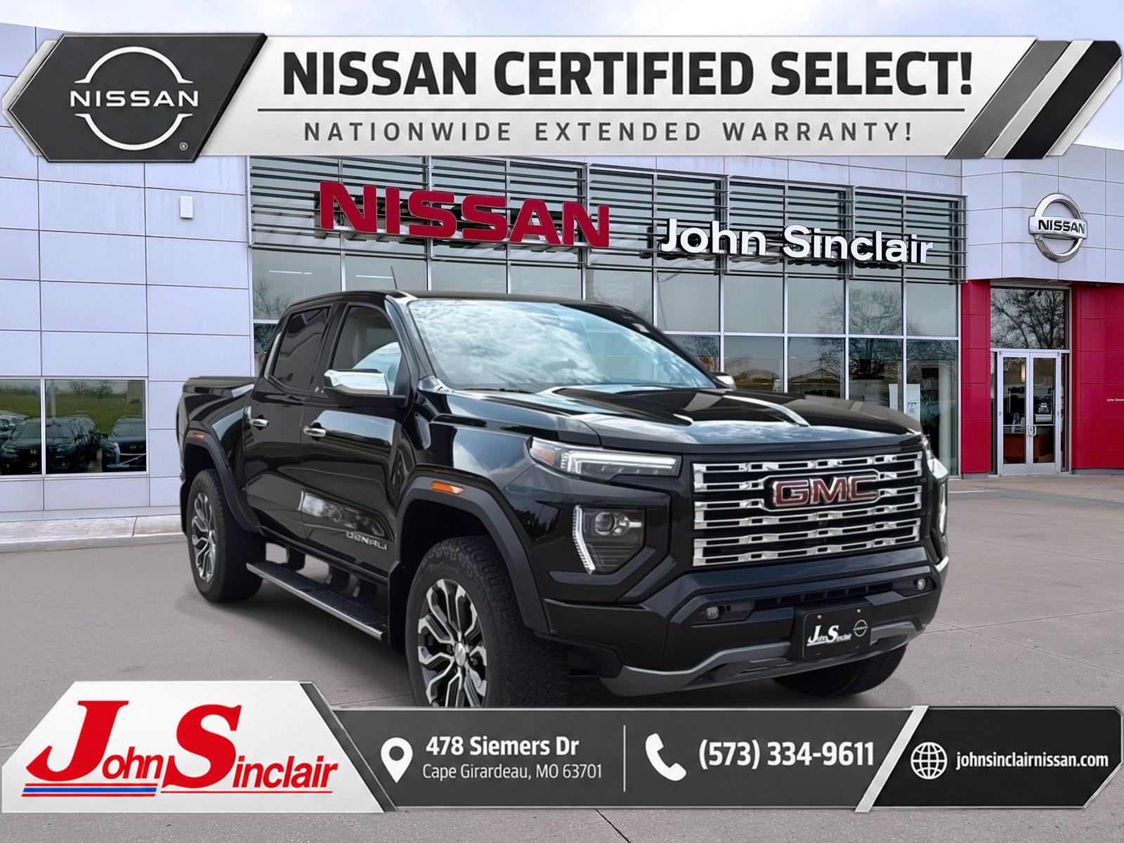 Onyx Black 2024 GMC Canyon Pickup Truck Four-Wheel Drive 8-Speed Automatic