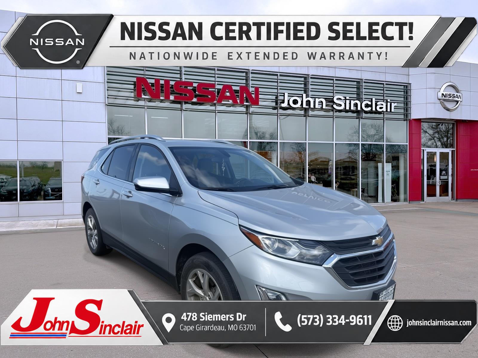 Silver Ice Metallic 2019 Chevrolet Equinox SUV / Crossover Four-Wheel Drive 9-Speed Automatic