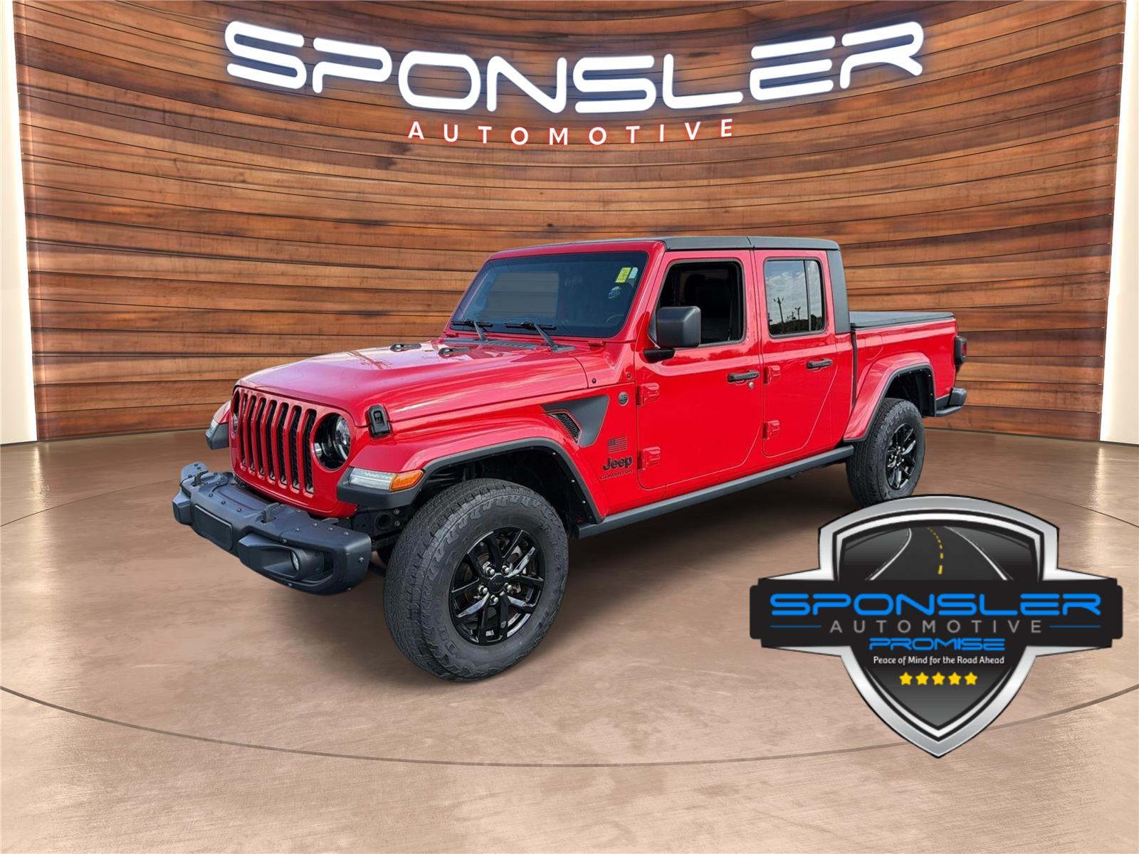 Firecracker Red Clearcoat 2023 Jeep Gladiator Pickup Truck Four-Wheel Drive 8-Speed Automatic