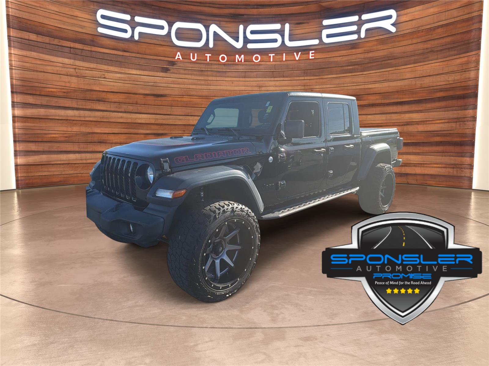 Black Clearcoat 2020 Jeep Gladiator Pickup Truck Four-Wheel Drive 8-Speed Automatic