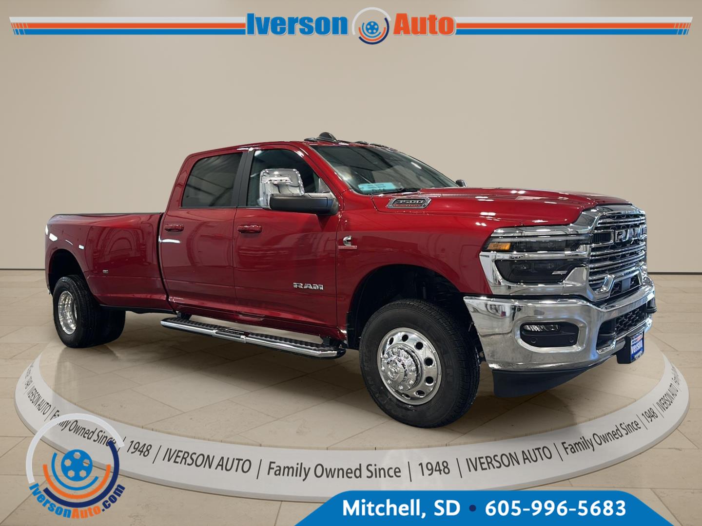 Molten Red Pearlcoat 2026 RAM 3500 Pickup Truck Four-Wheel Drive 8-Speed Automatic