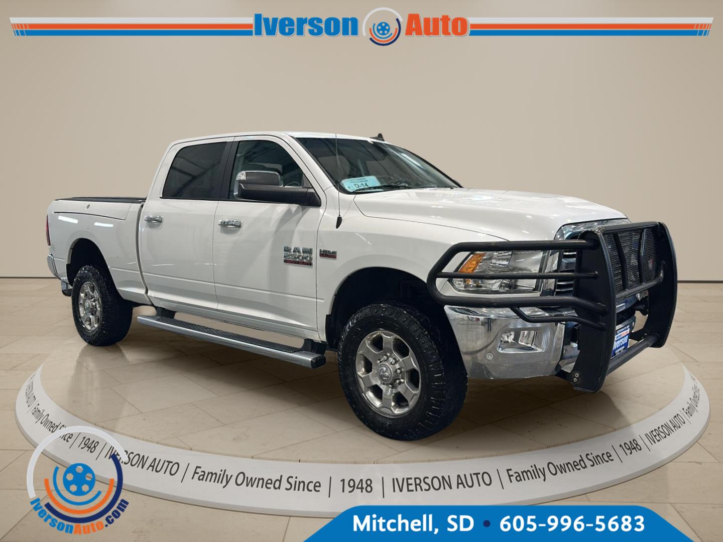 Bright White Clearcoat 2017 RAM 2500 Pickup Truck Four-Wheel Drive 6-Speed Automatic