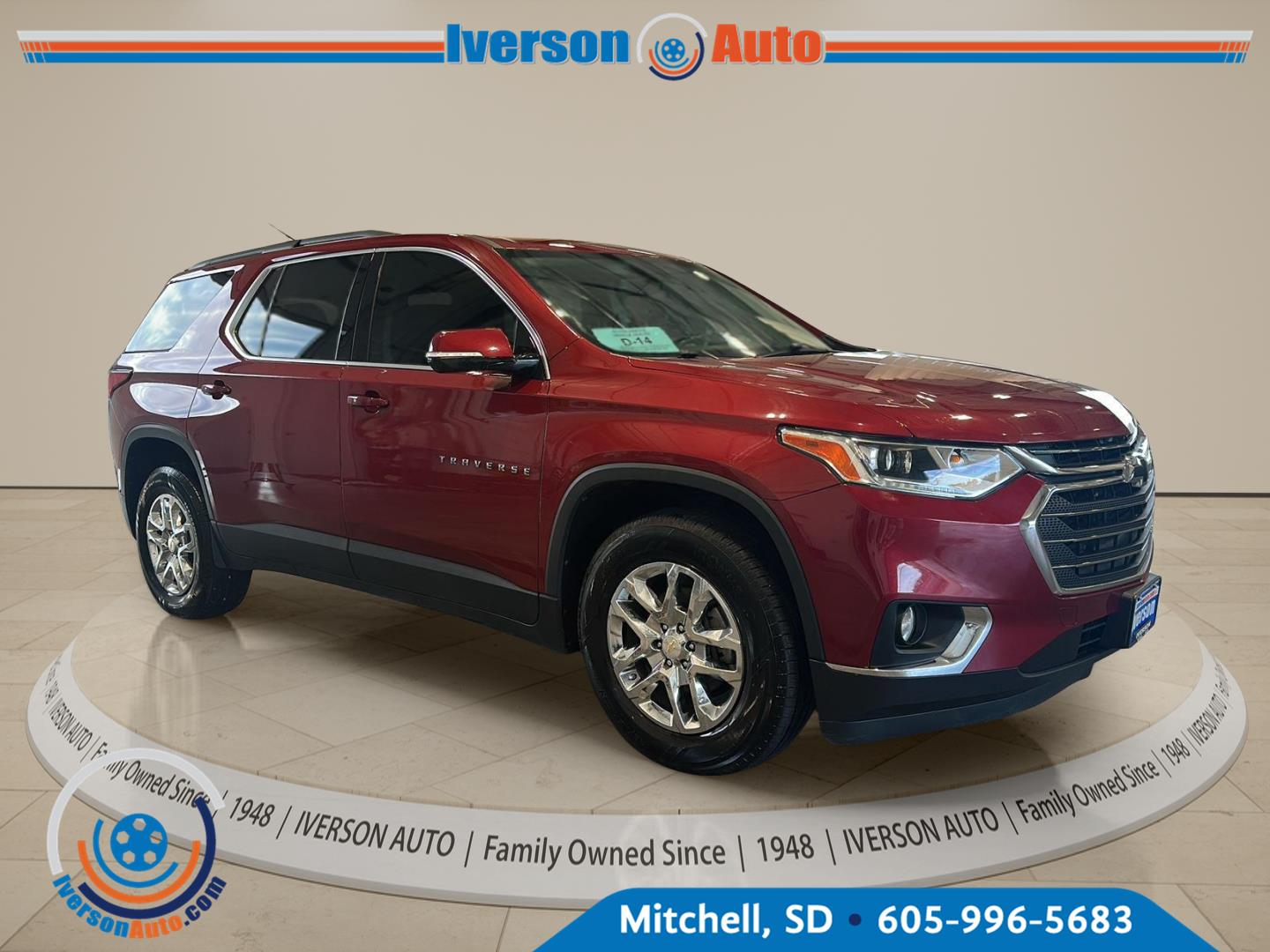 Red 2019 Chevrolet Traverse SUV / Crossover Four-Wheel Drive 