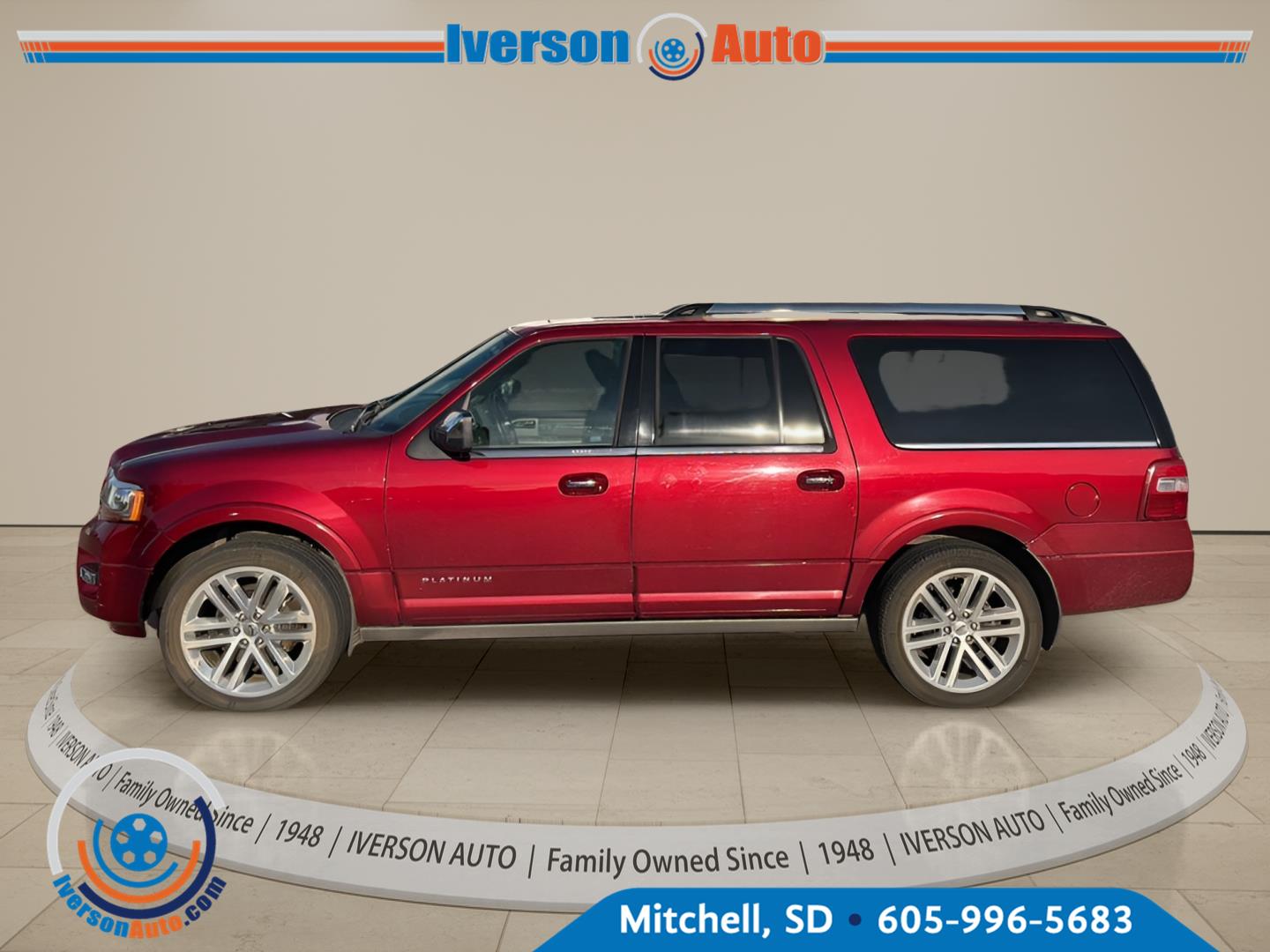 Ruby Red Metallic Tinted Clearcoat 2017 Ford Expedition SUV / Crossover Four-Wheel Drive 6-Speed Automatic