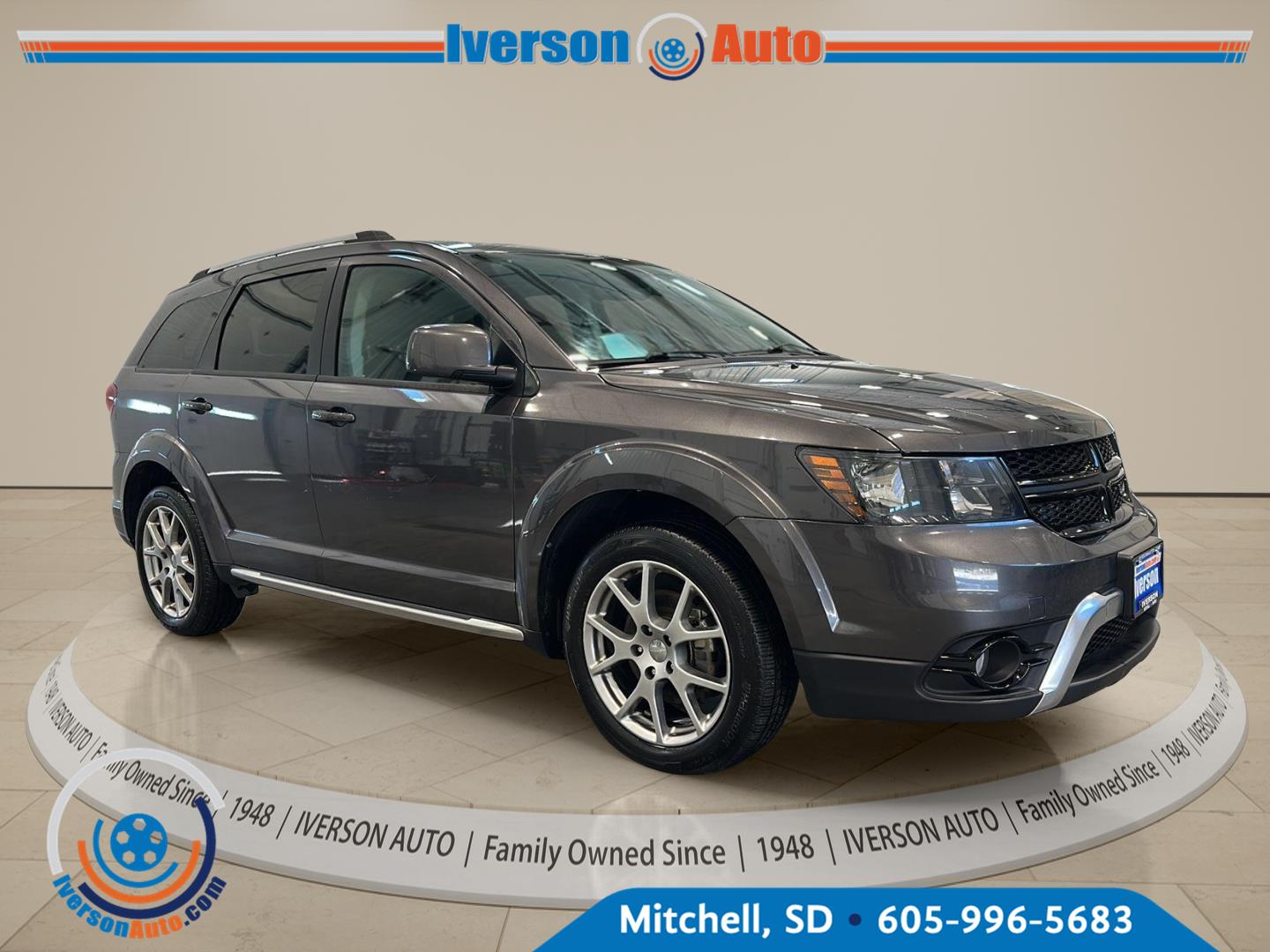 Gray (Granite Pearlcoat) 2019 Dodge Journey SUV / Crossover All-Wheel Drive 6-Speed Automatic