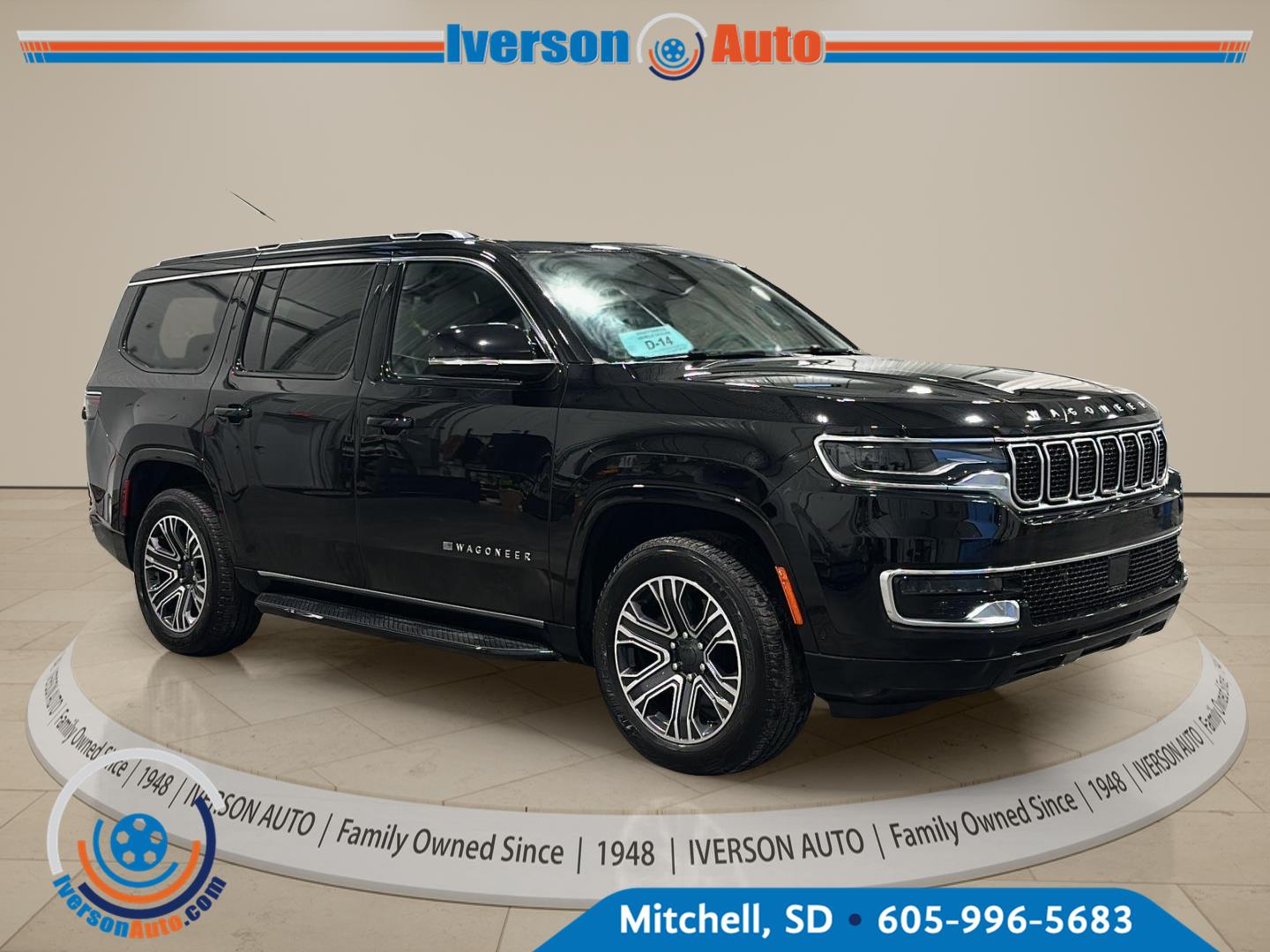 Diamond Black Crystal Pearlcoat 2024 Jeep Wagoneer SUV / Crossover Four-Wheel Drive 8-Speed Automatic