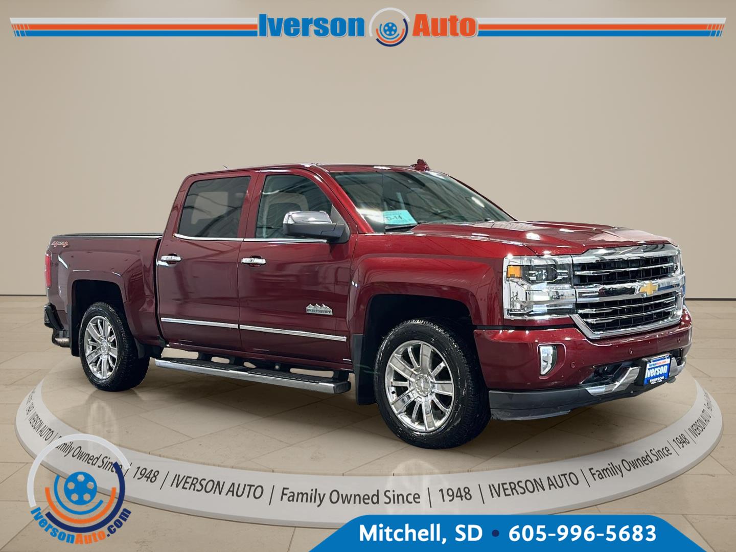 Siren Red Tintcoat 2017 Chevrolet Silverado 1500 Pickup Truck Four-Wheel Drive 8-Speed Automatic
