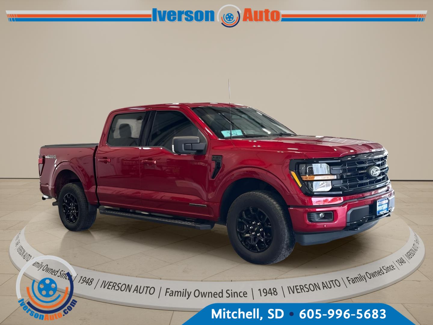 Rapid Red Metallic Tinted Clearcoat 2025 Ford F-150 Pickup Truck Four-Wheel Drive Automatic