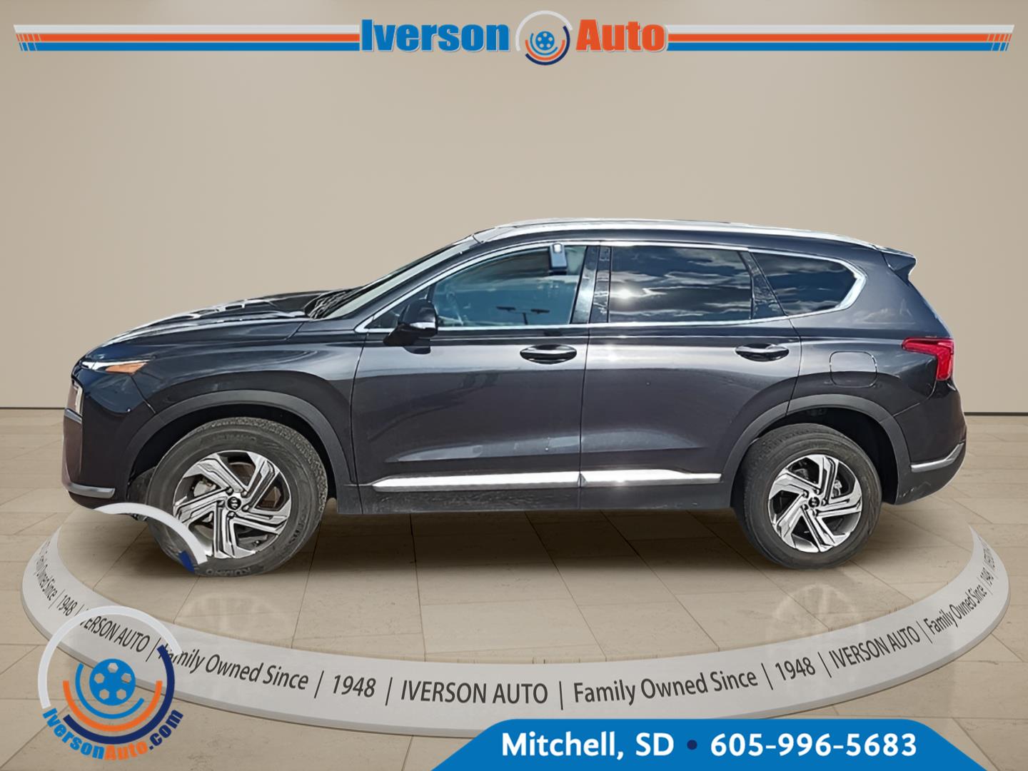Portofino Gray 2021 Hyundai Santa Fe SUV / Crossover All-Wheel Drive Automatic