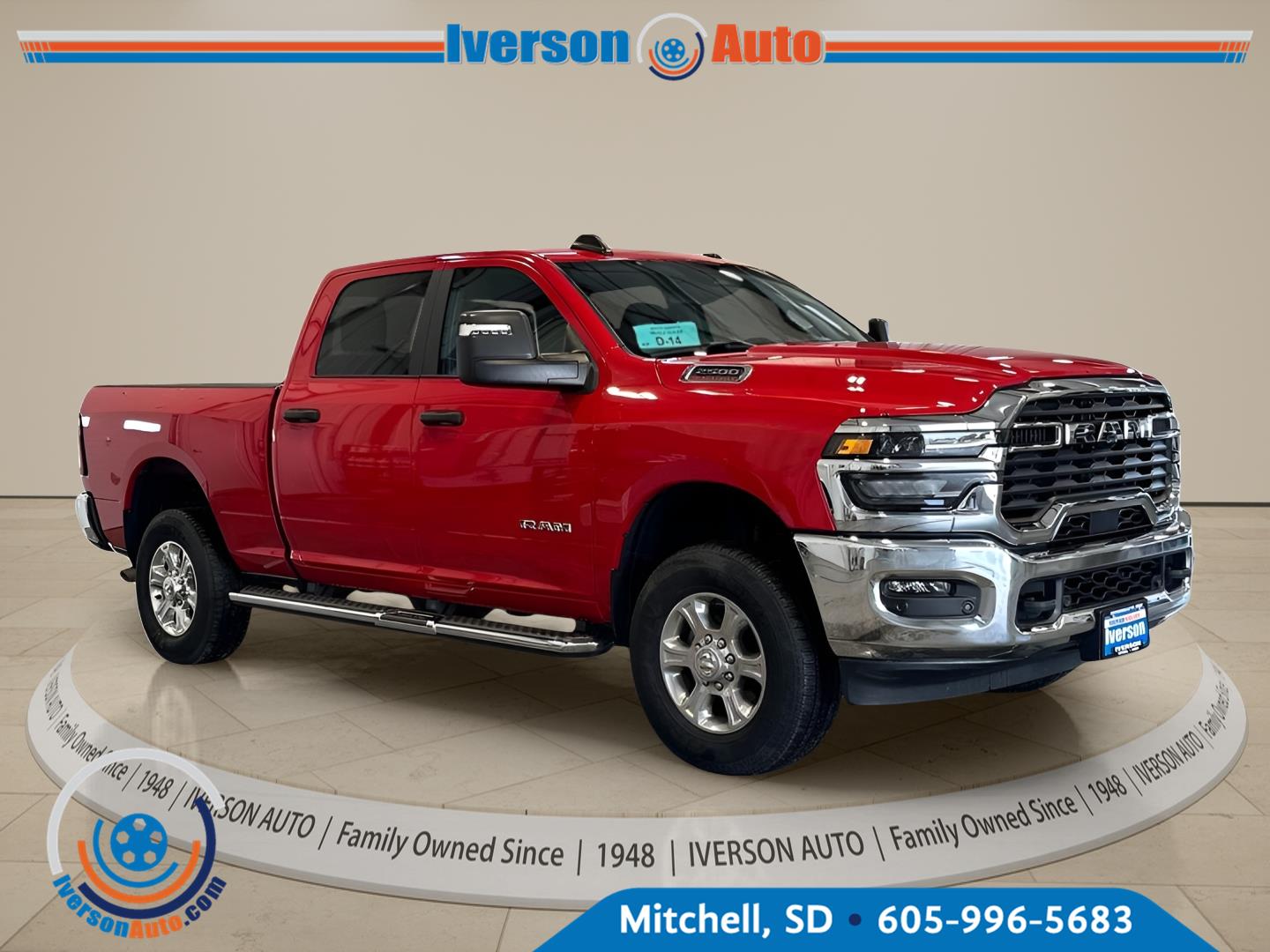 Flame Red Clearcoat 2026 RAM 2500 Pickup Truck Four-Wheel Drive 8-Speed Automatic