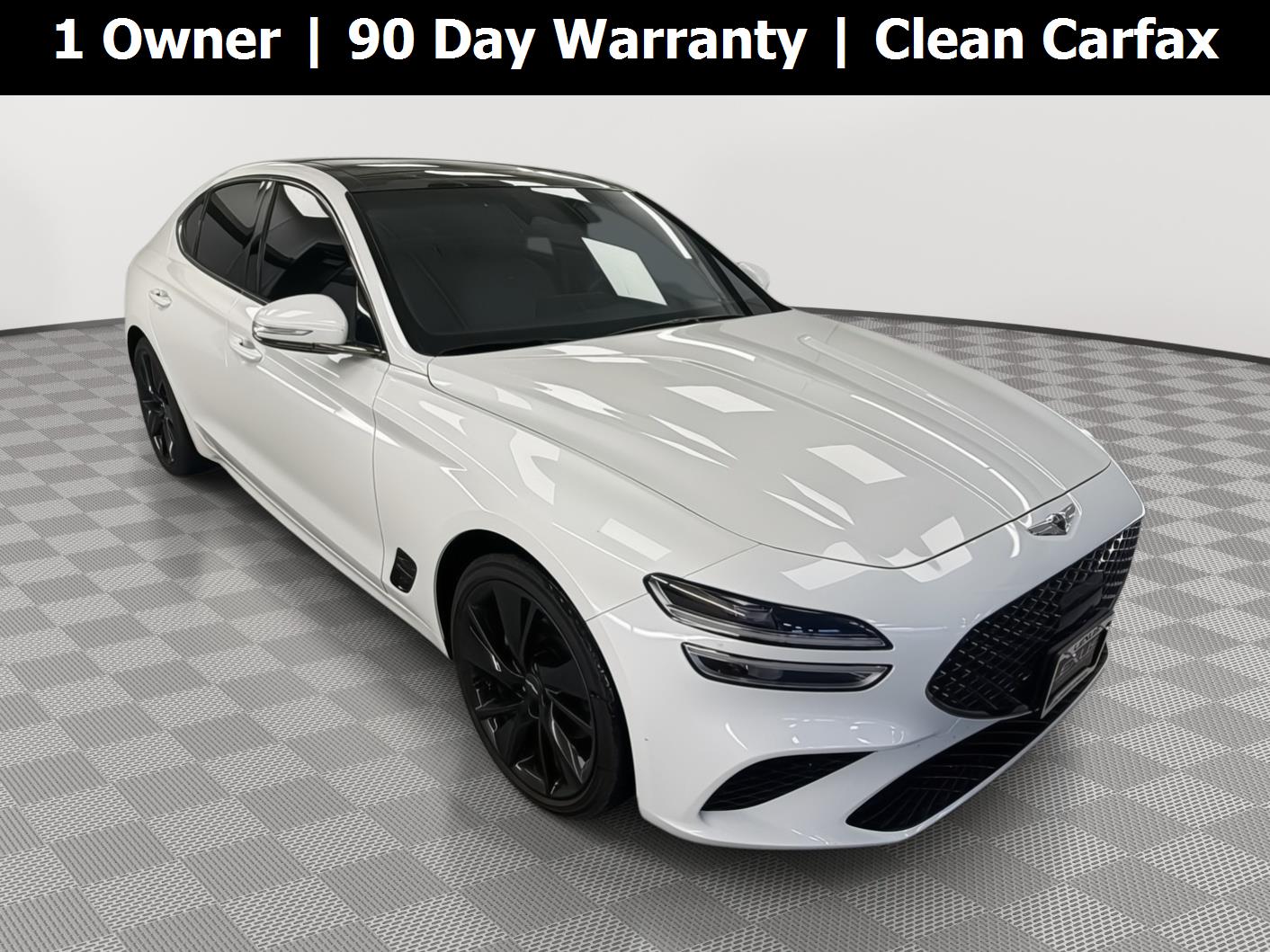 Uyuni White 2023 Genesis G70 Sedan Rear-Wheel Drive Automatic
