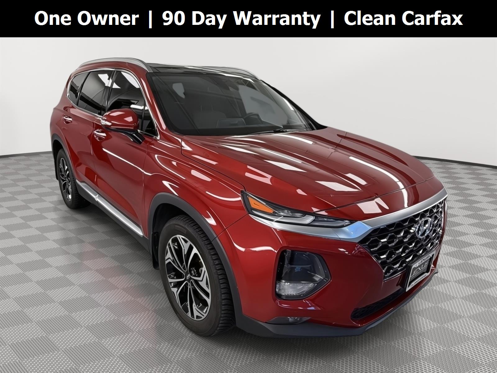 Scarlet Red 2019 Hyundai Santa Fe SUV / Crossover All-Wheel Drive Automatic