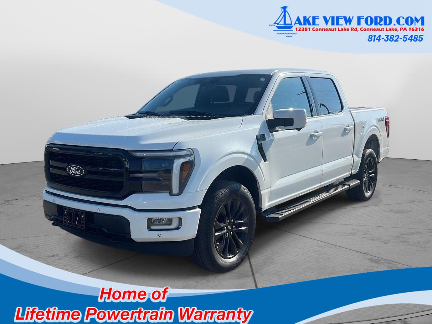 Star White Metallic Tri-Coat 2024 Ford F-150 Pickup Truck Four-Wheel Drive Automatic