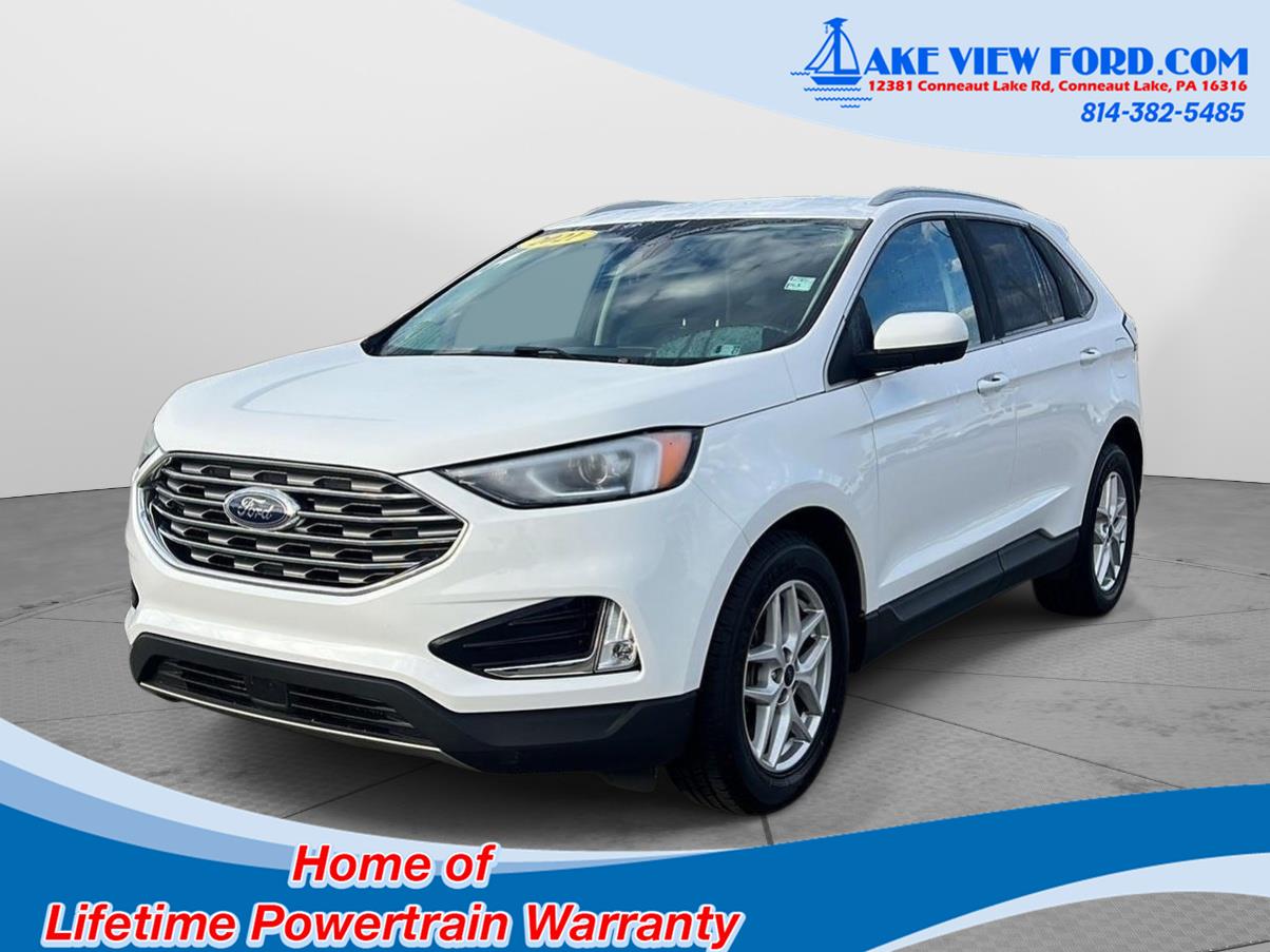 Oxford White 2021 Ford Edge SUV / Crossover All-Wheel Drive 8-Speed Automatic