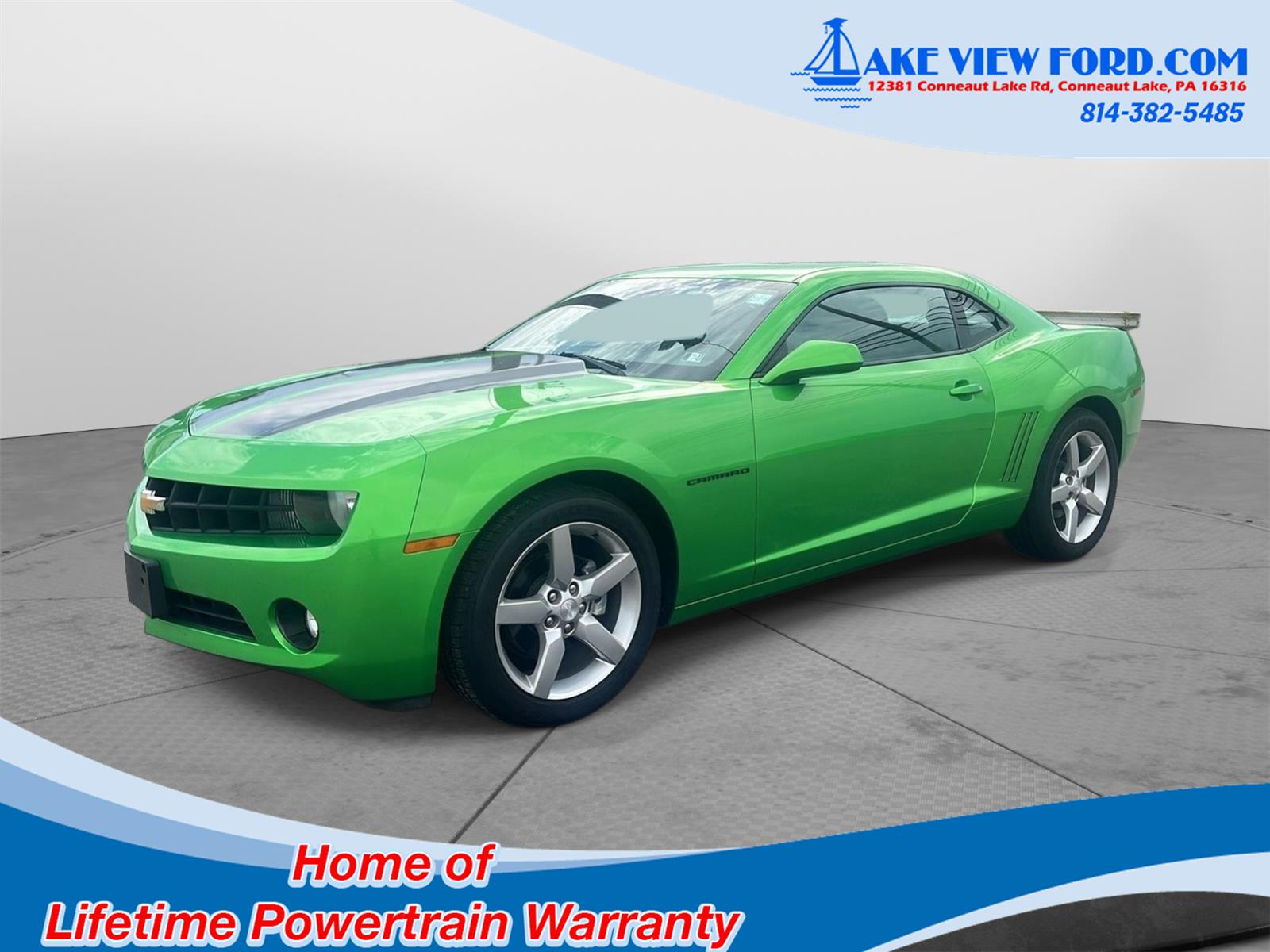 Black 2010 Chevrolet Camaro Coupe Rear-Wheel Drive 6-Speed Automatic