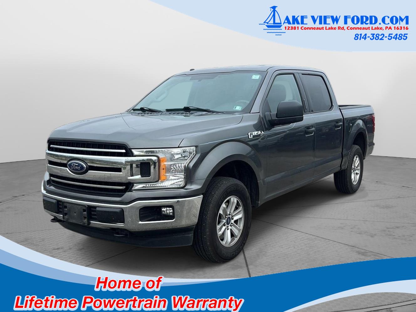 Gray (Magnetic Metallic) 2018 Ford F-150 Pickup Truck Four-Wheel Drive 6-Speed Automatic