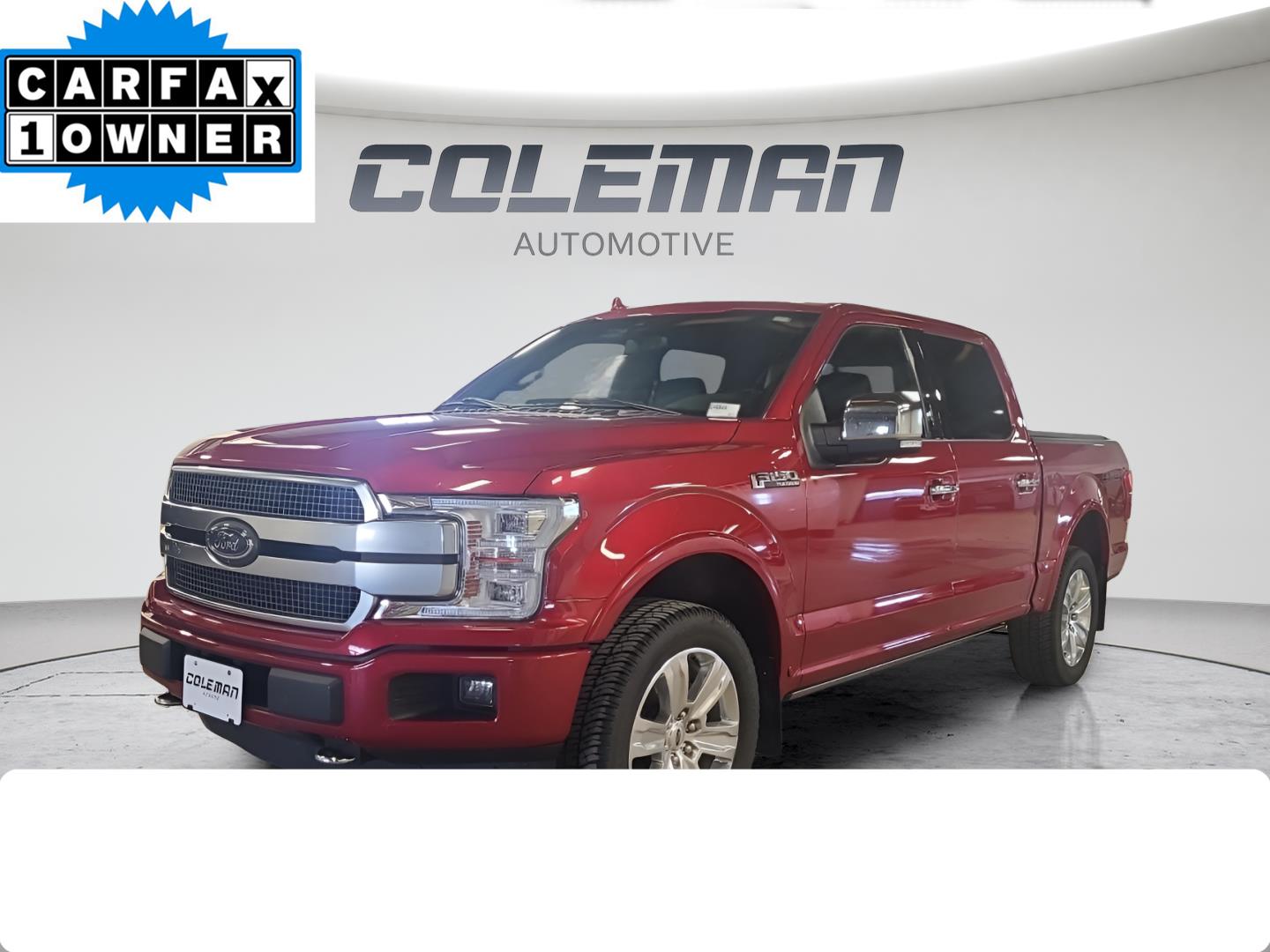 Rapid Red Metallic Tinted Clearcoat 2020 Ford F-150 Pickup Truck Four-Wheel Drive Automatic